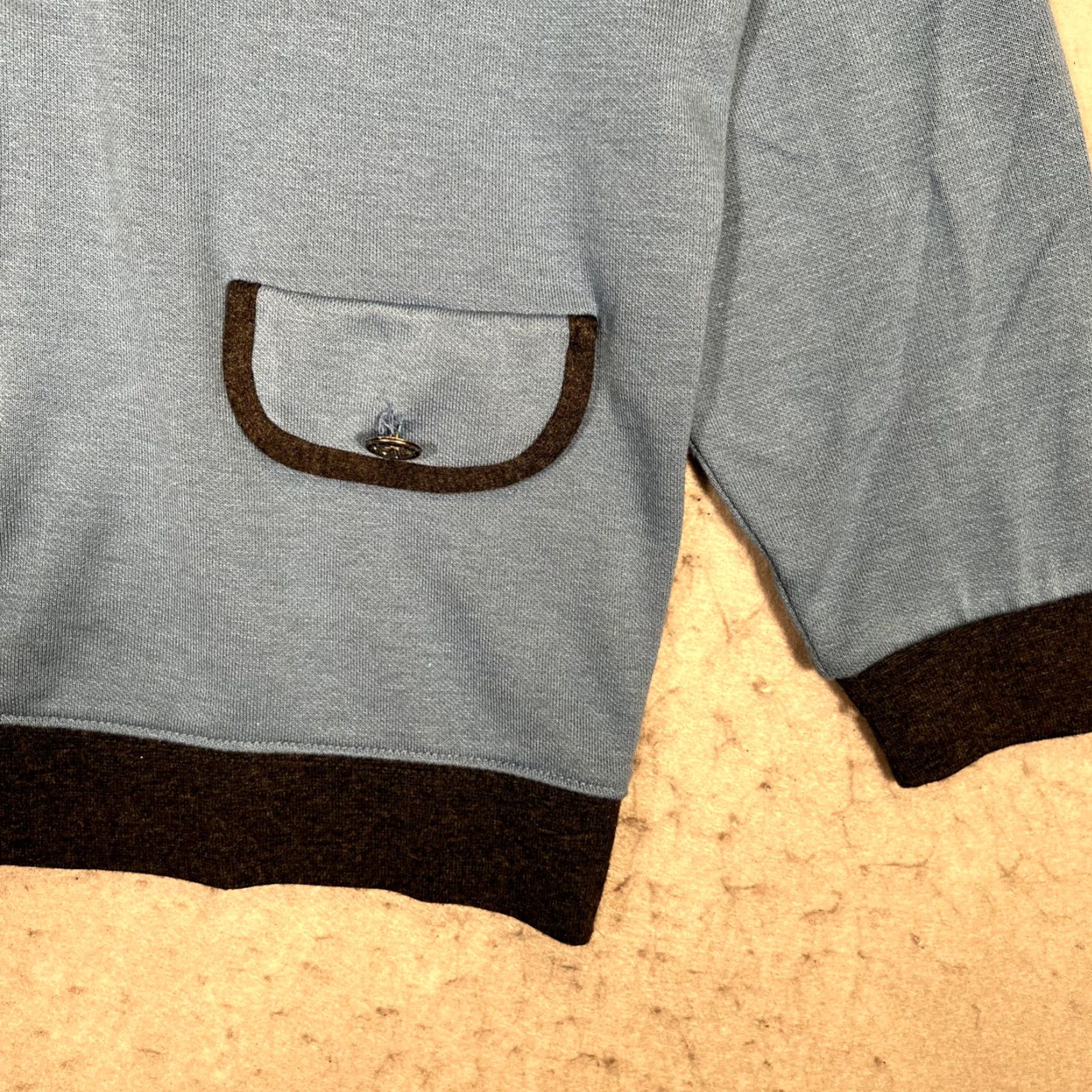 Vintage VINTAGE Cathy Daniels Button Collared Sweater Womens M Blue Black Pockets Size M / US 6-8 / IT 42-44 - 6 Thumbnail