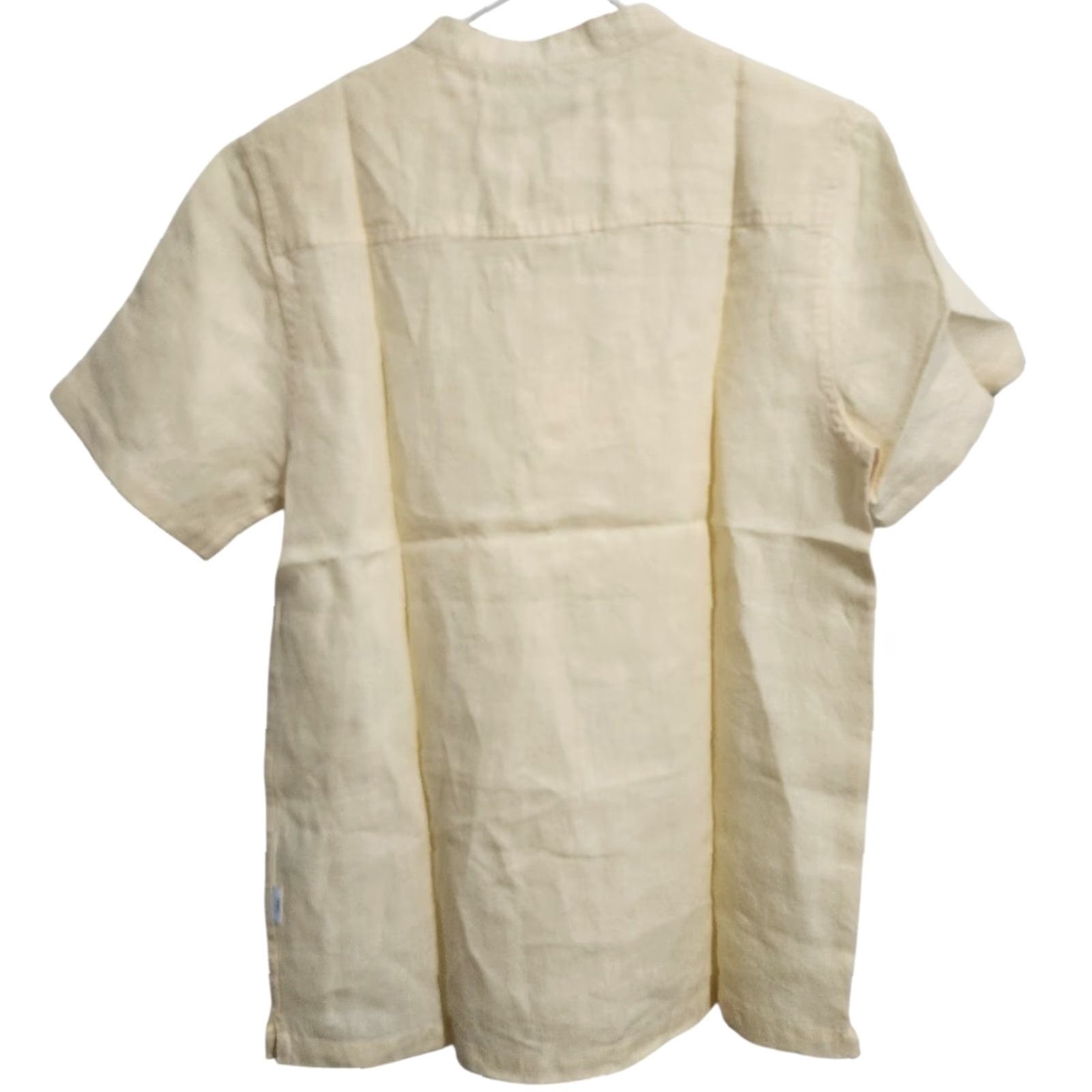 Onia Onia Shirt Henley S 100% Linen Short Sleeve Yellow Mens Size US S / EU 44-46 / 1 - 2 Thumbnail