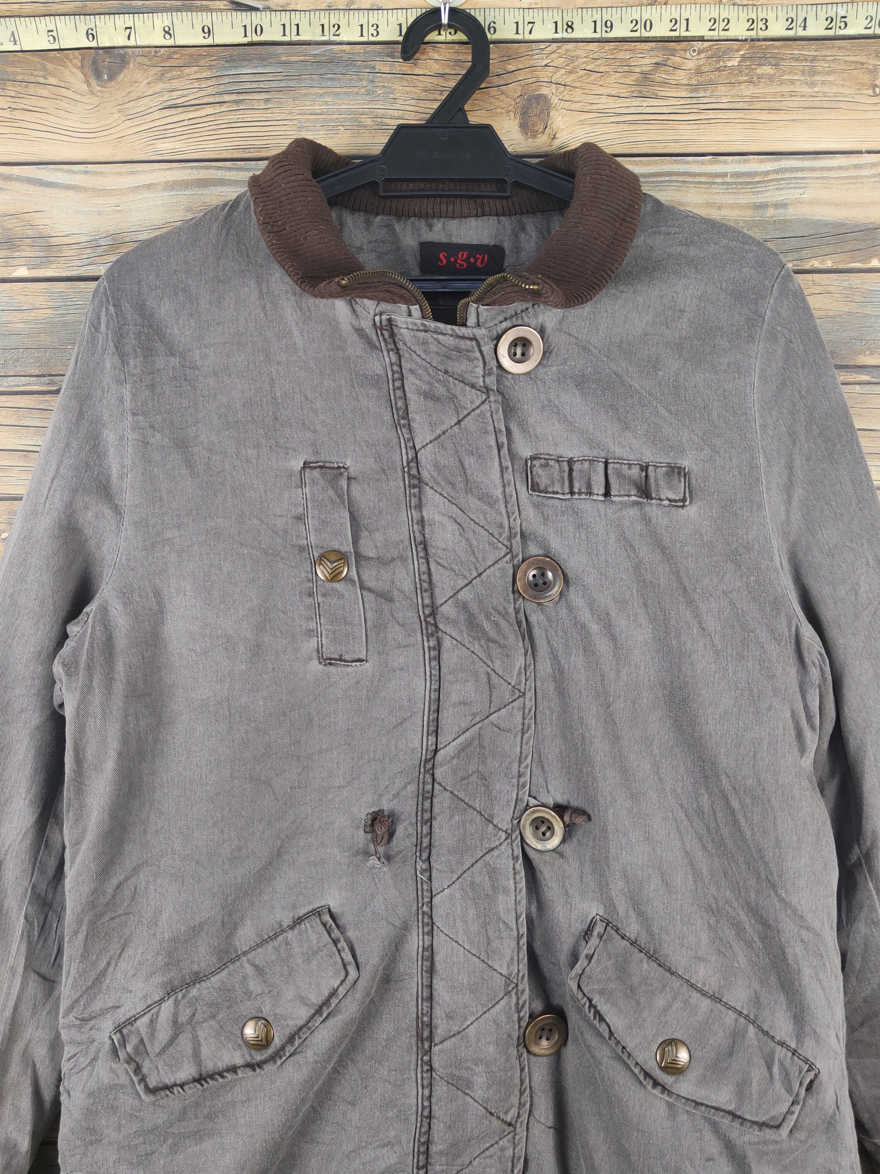Japanese Brand × Vintage S.g.v Dark Gray Coats (Vintage Winter jacket) Size US L / EU 52-54 / 3 - 2 Thumbnail