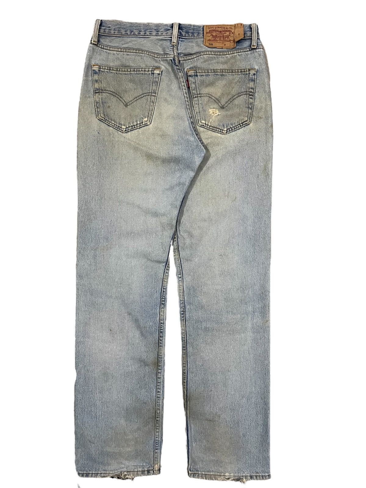 Levi's Vintage Levi’s 501 Destroy Dirty Mud Washed Distressed Jeans Size US 31 - 5 Thumbnail