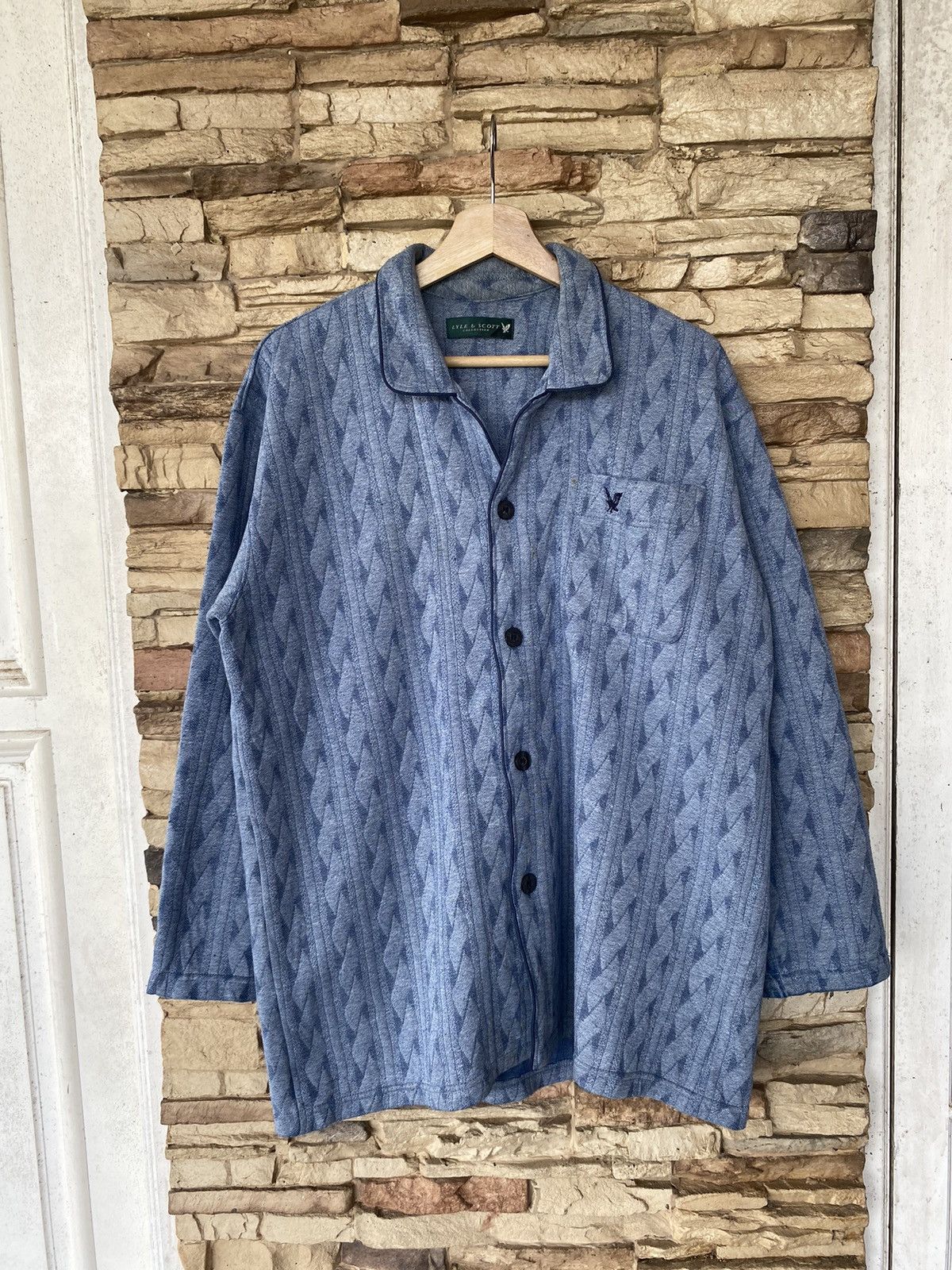 Lyle & Scott × Vintage Lyle & Scott Button Up Sweater Size US XL / EU 56 / 4 - 1 Thumbnail