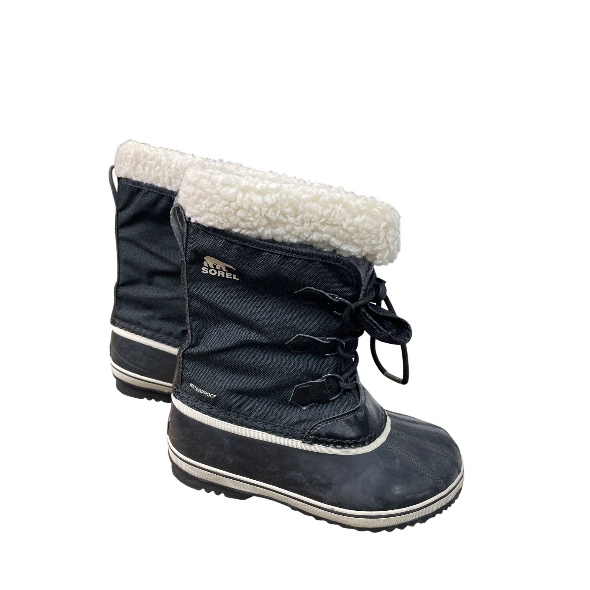 SOREL Sorel Womens Black Waterproof faux fur lined Winter Boots Si Size US 5 / IT 35 - 2 Thumbnail