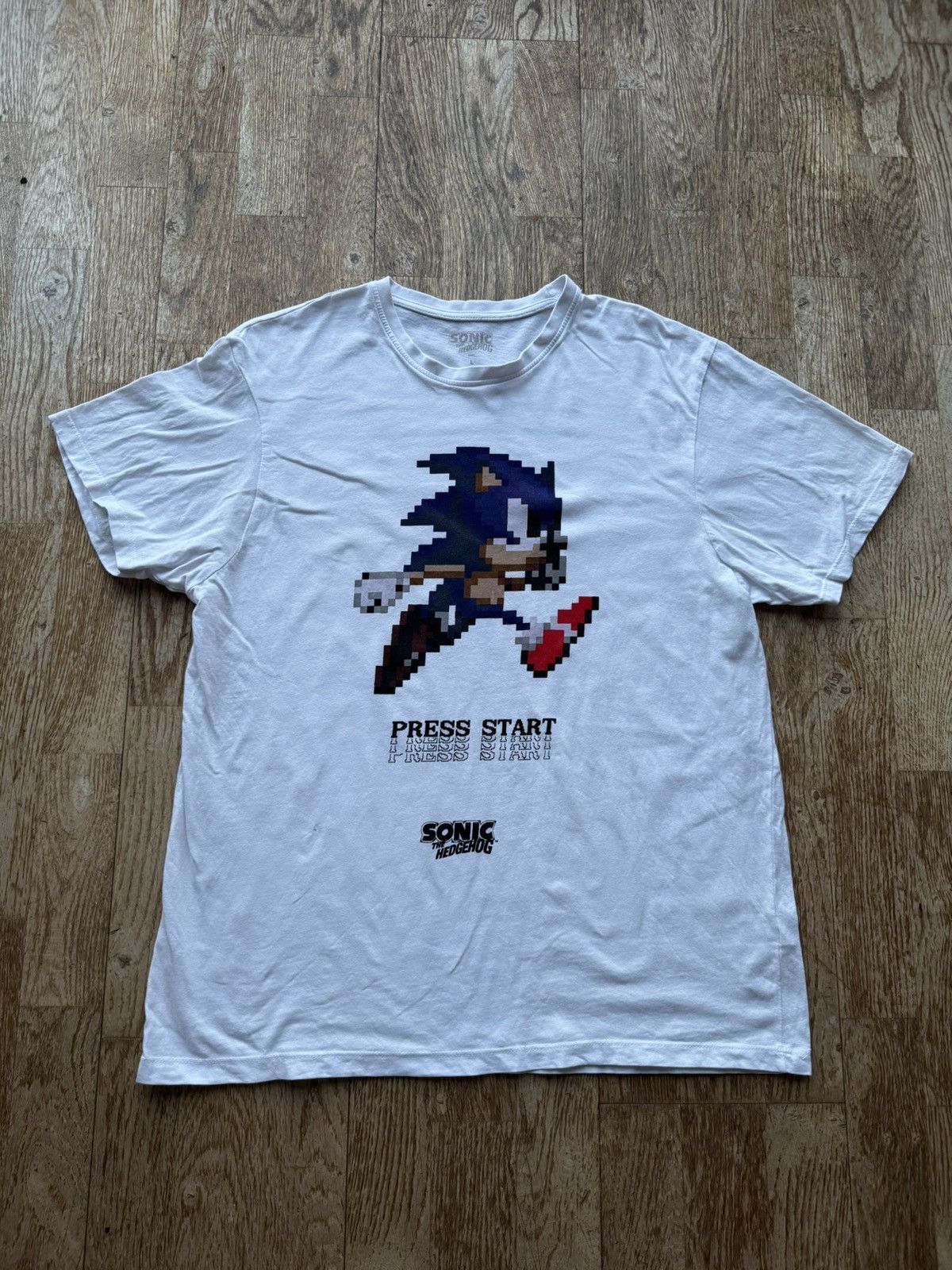 Vintage RARE SONIC THE HEDGEHOG GAME MOVIE TEE SHIRT Size US L / EU 52-54 / 3 - 1 Thumbnail