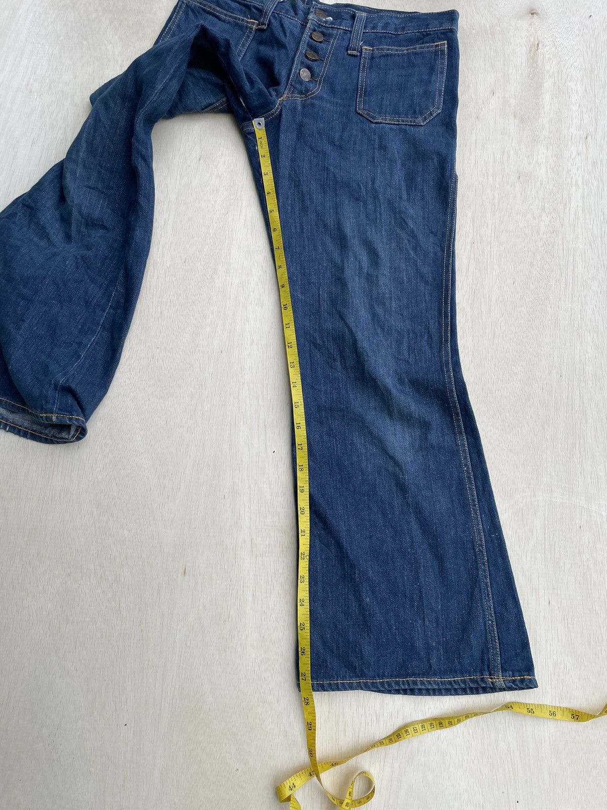 If Six Was Nine × Japanese Brand × Vintage Vintage Flare Indianax Jeans Bootcut Size 30" / US 8 / IT 44 - 13 Thumbnail