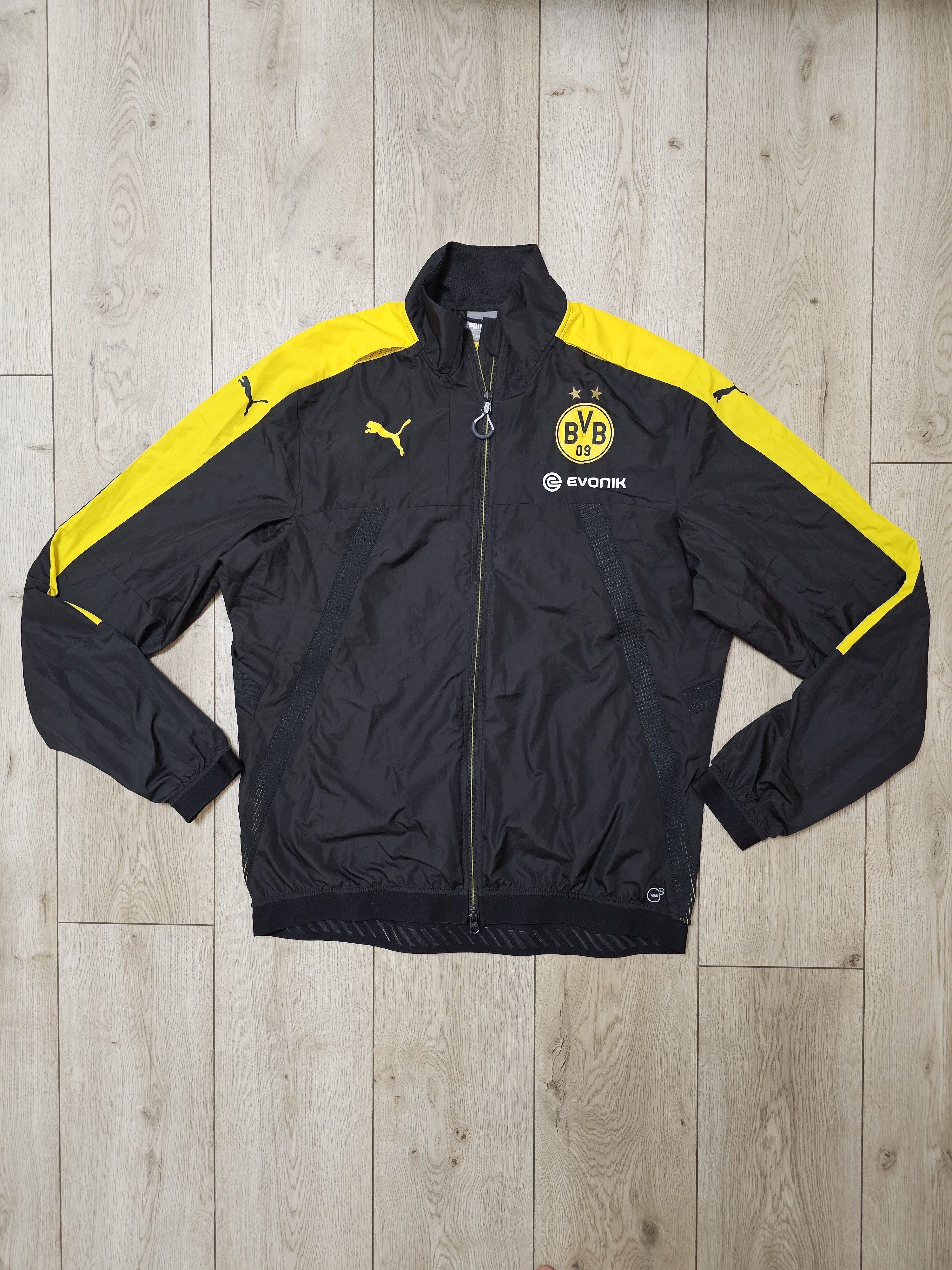 Puma BORUSSIA DORTMUND 2015 TRAINING BVB FOOTBALL SOCCER JACKET Size US XXL / EU 58 / 5 - 1 Thumbnail