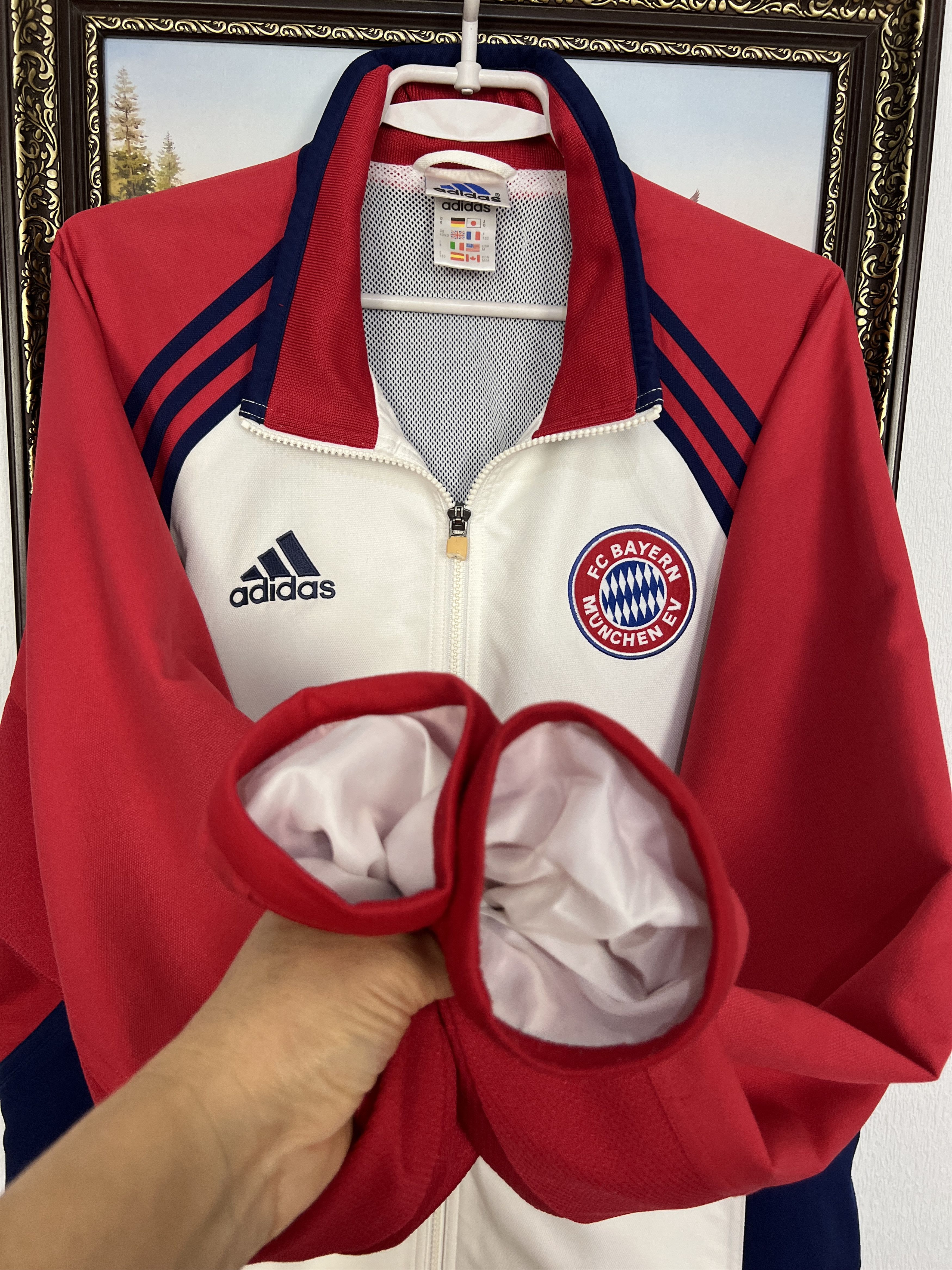 Adidas Vintage 90's Bayern Munich Football Jacket Soccer Track Top Size US M / EU 48-50 / 2 - 5 Thumbnail