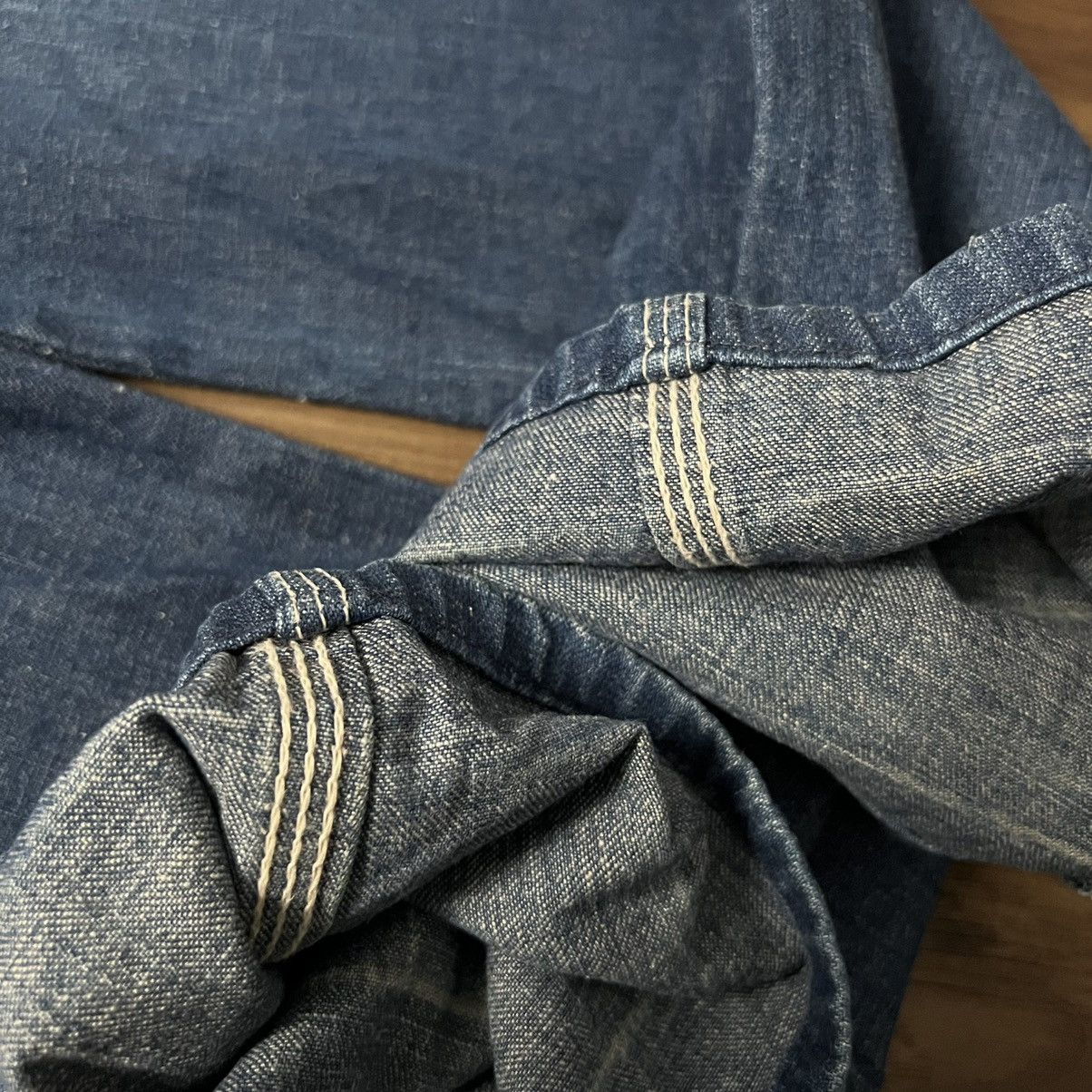 Vintage 1980s Carpenter Denim Zipper By Scovill USA Jeans Size US 27 - 8 Thumbnail