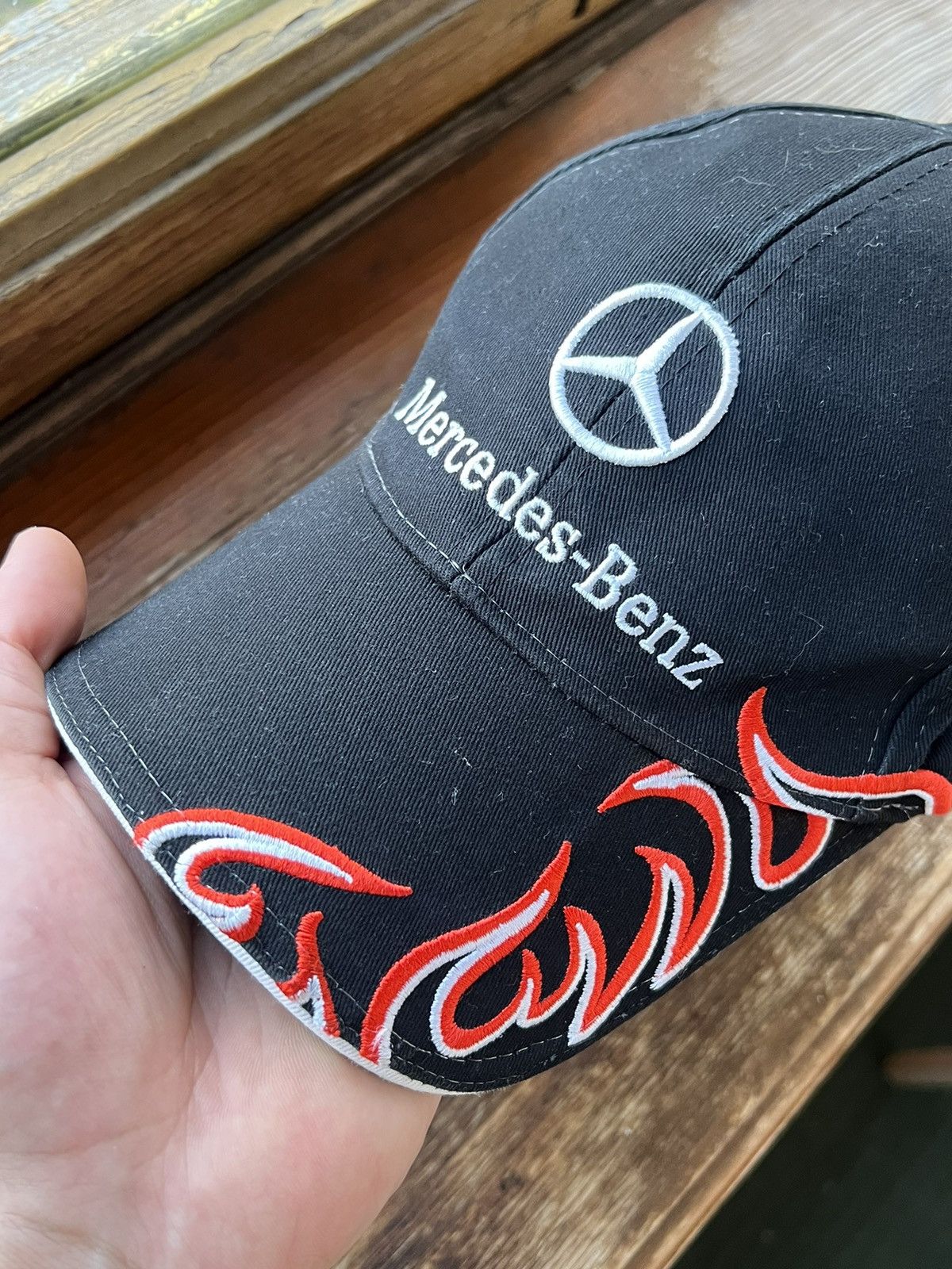 Mercedes-Benz Vintage Hat Mercedes Benz Flames Archival Cap Y2K Size ONE SIZE - 4 Thumbnail