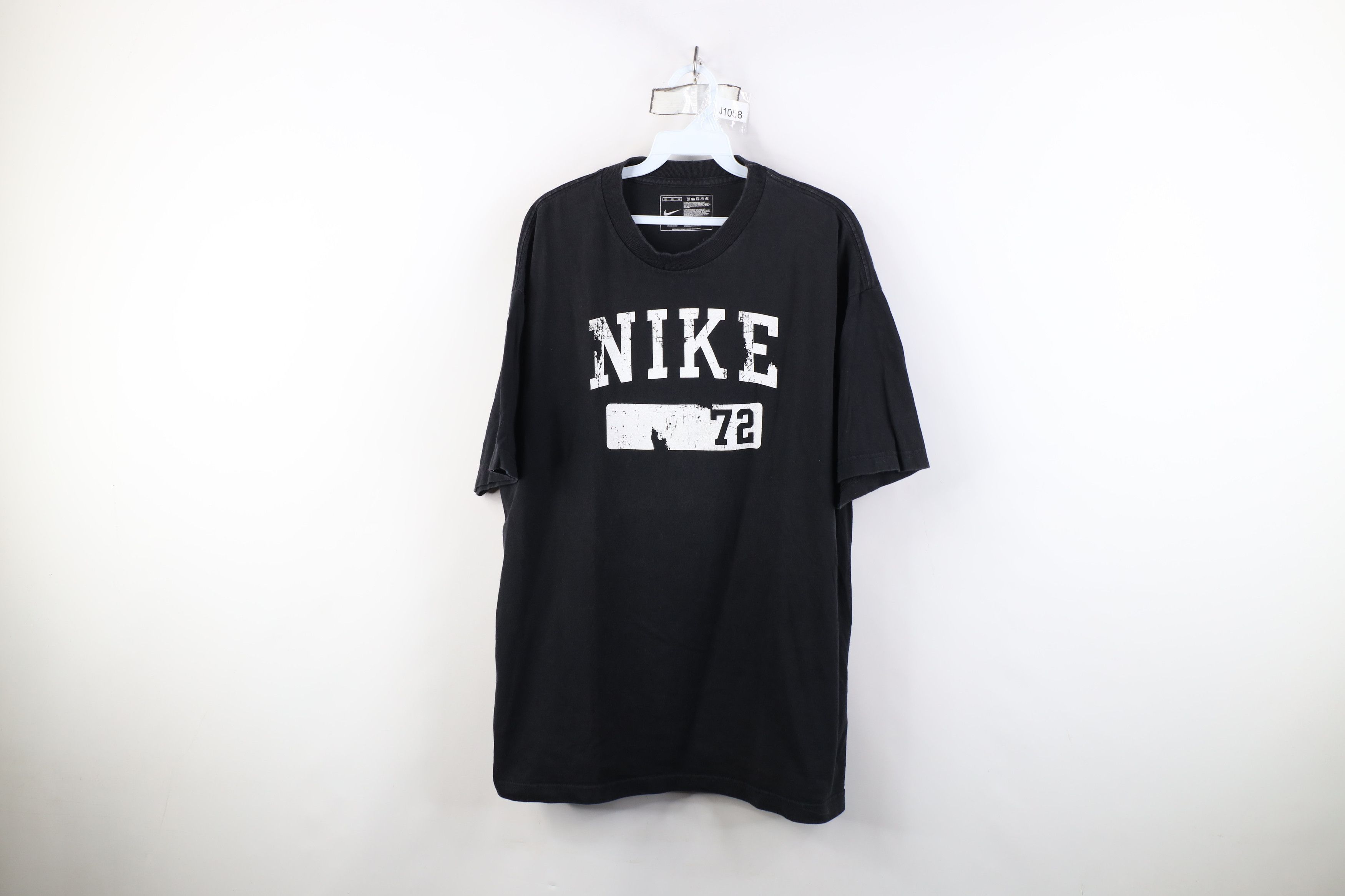 Nike Vintage Y2K Nike Block Letter Short Sleeve T-Shirt Black Size US XL / EU 56 / 4 - 1 Thumbnail