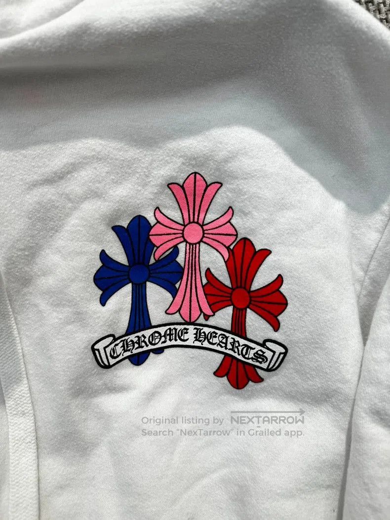 Chrome Hearts Chrome Hearts Colorful Cross Hoodie White- Size US S / EU 44-46 / 1 - 3 Thumbnail