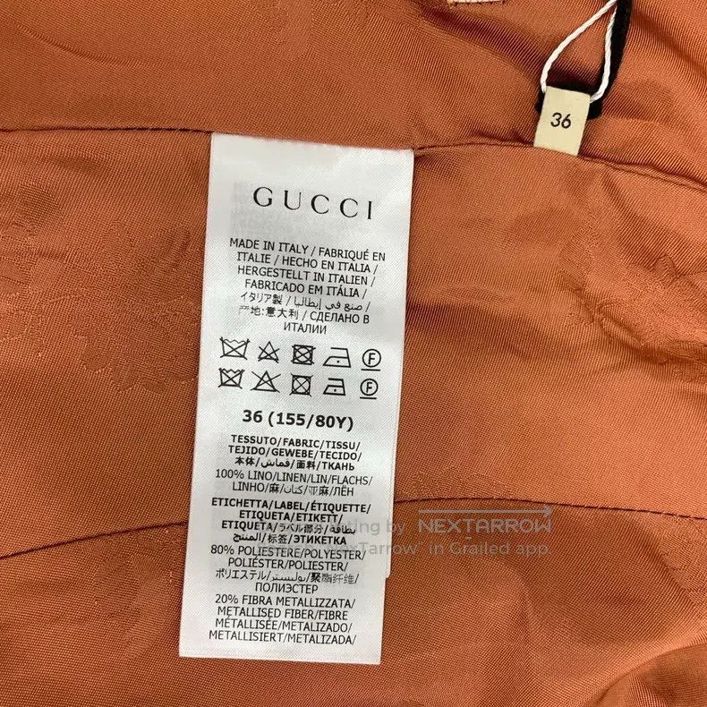 Gucci Gucci Brown plaid linen lapel single-breasted long-sleeved Size XS / US 0-2 / IT 36-38 - 8 Thumbnail