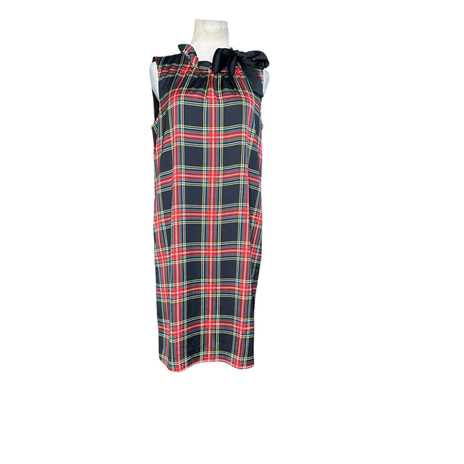 J.Crew J.CREW red green sleeveless shift mini dress size 6 Size M / US 6-8 / IT 42-44 - 15 Thumbnail