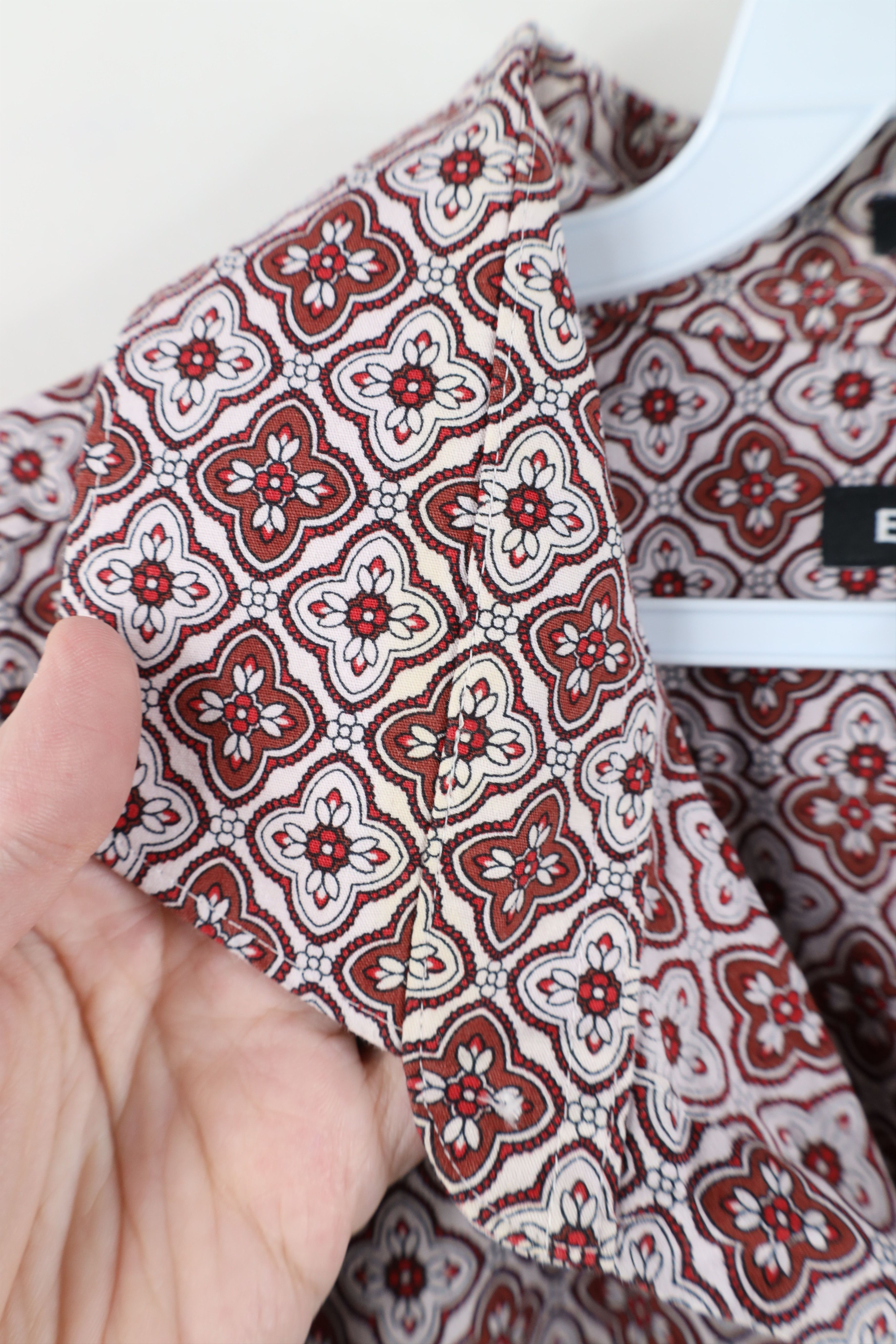Express Express Geometric Tapestry Collared Button Shirt Cotton Size US XXL / EU 58 / 5 - 5 Thumbnail