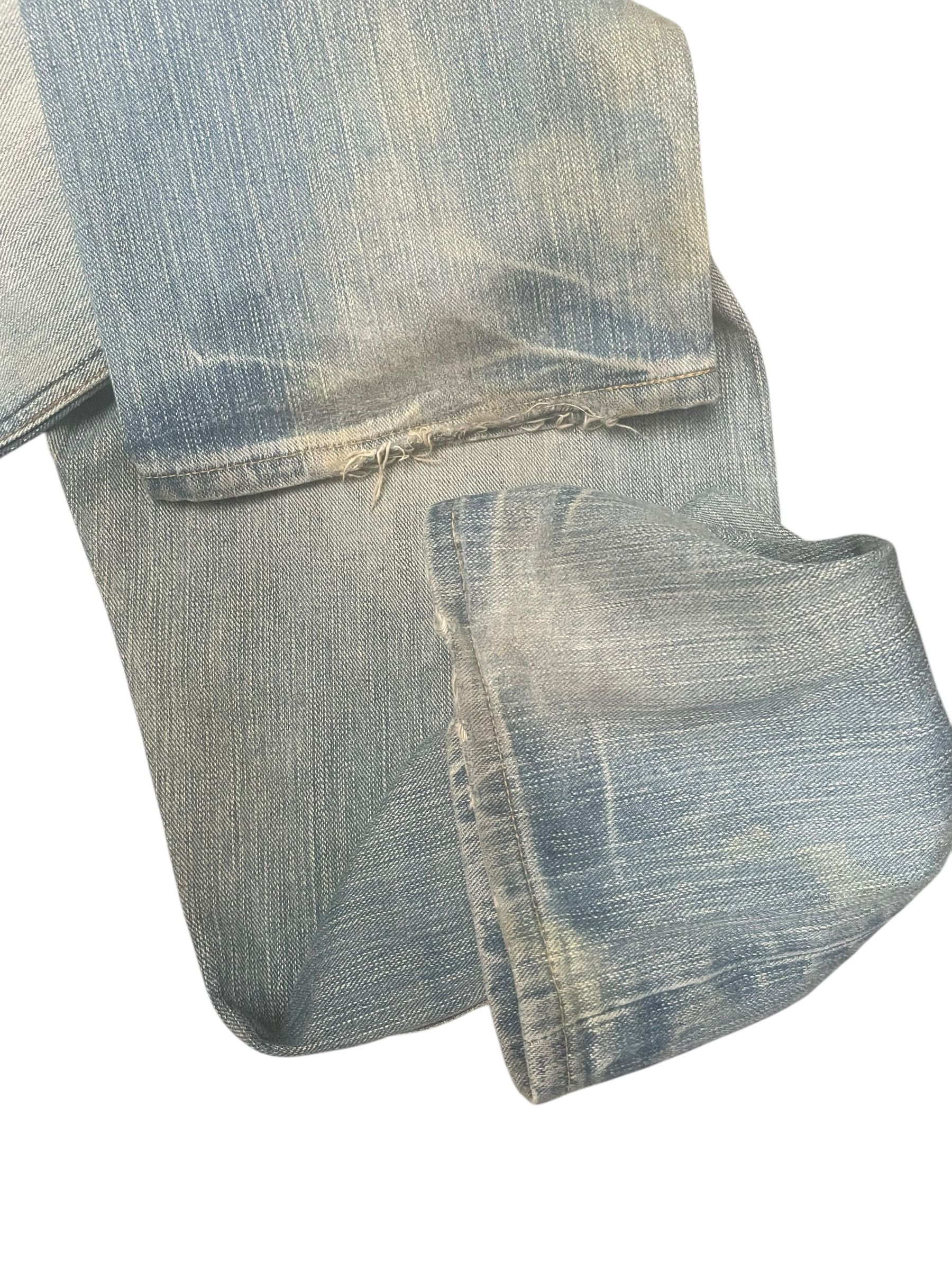 Lee Vintage Lee 101 Faded Distresed Patched Size US 32 / EU 48 - 19 Thumbnail