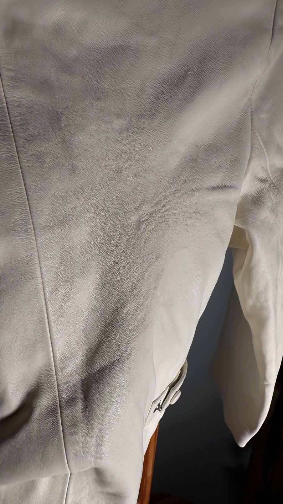 agnes b. agnes b. pression leather cardigan blouson jacket cream Size XS / US 0-2 / IT 36-38 - 18 Thumbnail