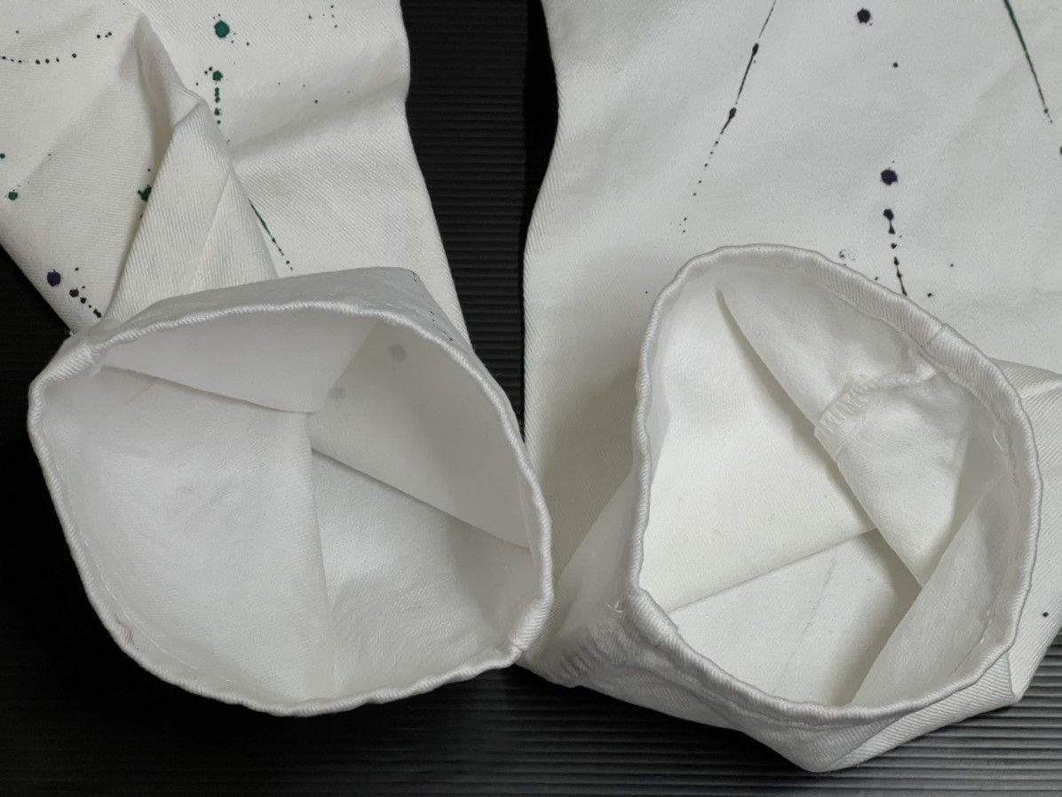 Other 🔥HOT DROPS🔥ART PAINT DESIGN WHITE DENIM PANTS Size US 34 / EU 50 - 3 Thumbnail