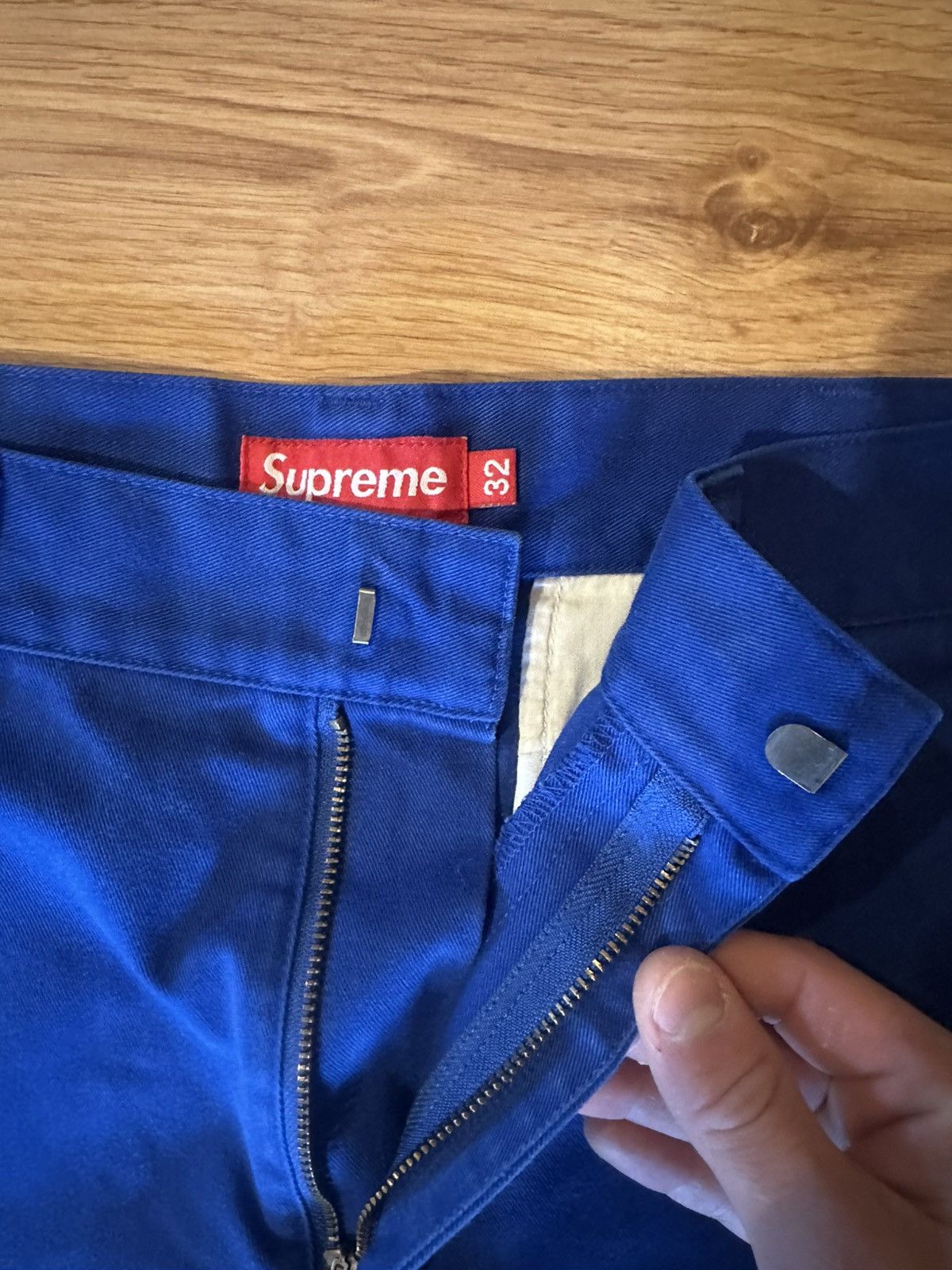 Supreme Supreme Work Pants (Blue) Size US 32 / EU 48 - 2 Thumbnail