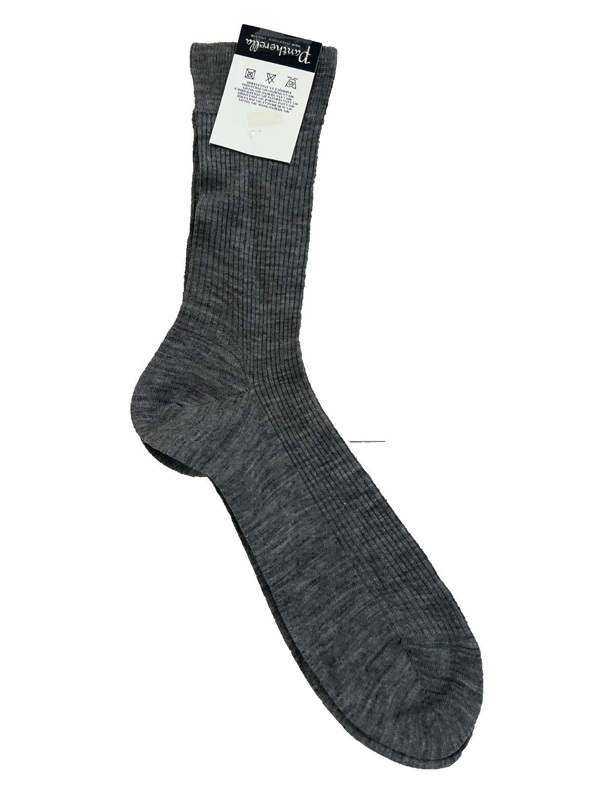 Pantherella Pantherella Long Rib Socks Grey Size ONE SIZE - 3 Thumbnail