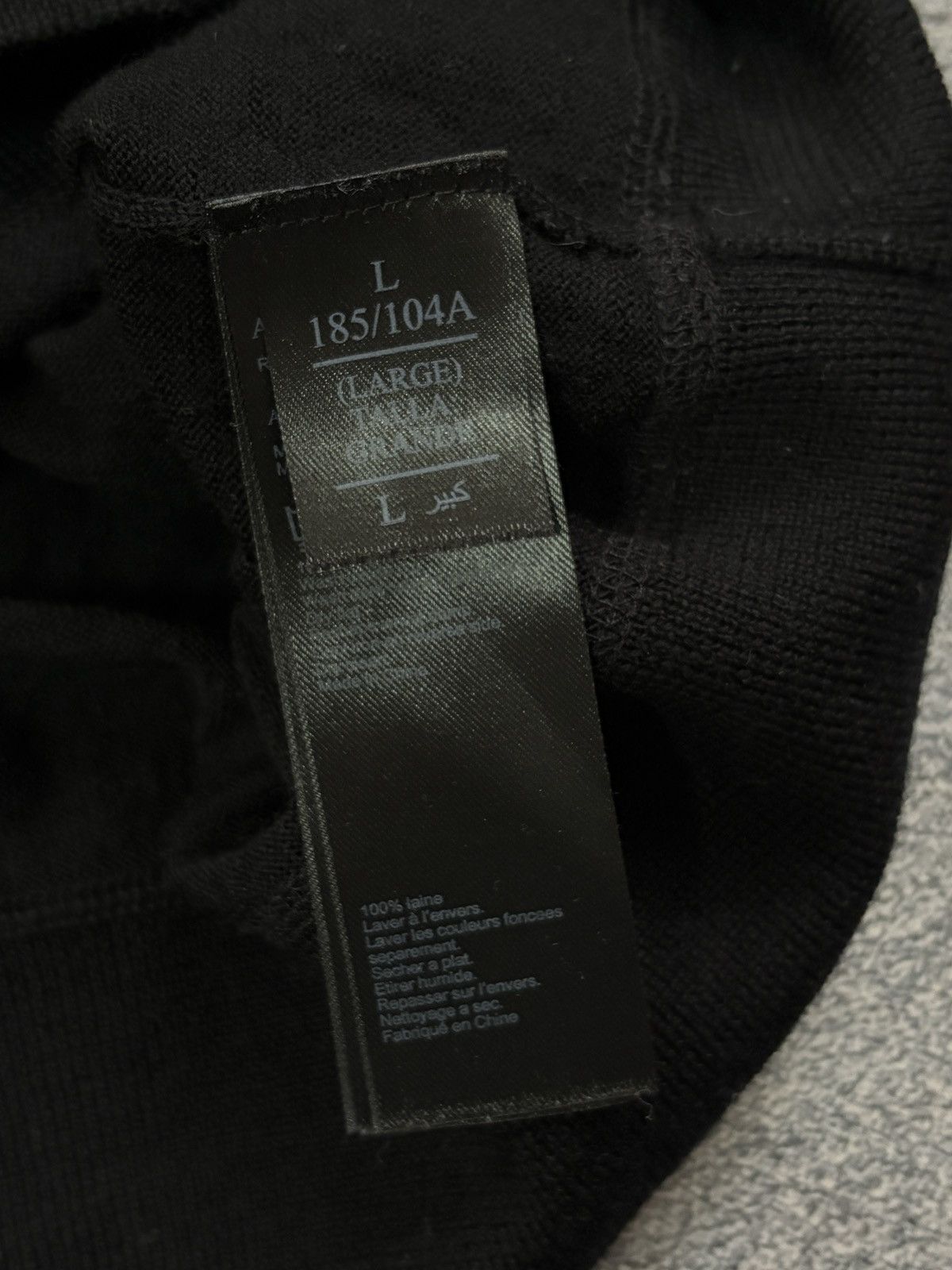 Allsaints AllSaints Mode Merino Wool Hoodie Black Pullover L Size US L / EU 52-54 / 3 - 6 Thumbnail