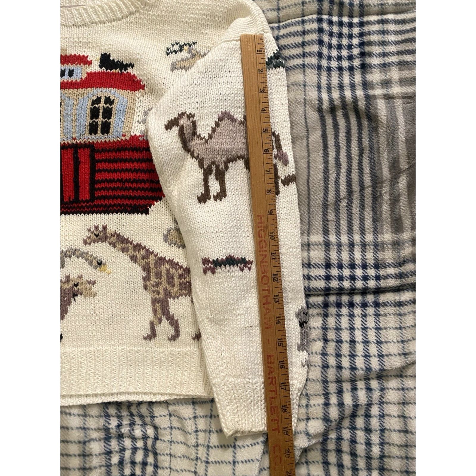 Vintage VINTAGE Gusto Chunky-Knit Sweater Noah’s Ark Theme Animals Women’s Medium Sweat er? Size M / US 6-8 / IT 42-44 - 6 Thumbnail