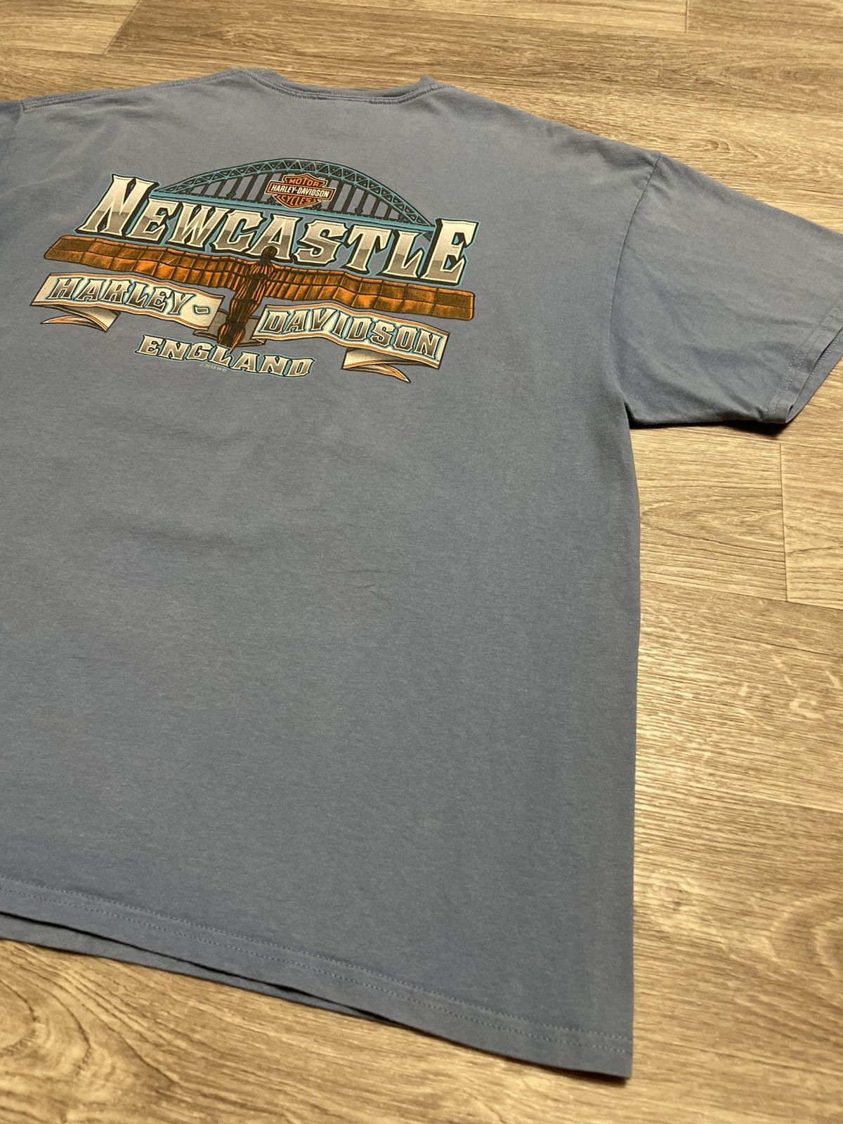 Harley Davidson Vintage Harley Davidson Newcastle England 2013s T-Shirt Size US XL / EU 56 / 4 - 17 Thumbnail