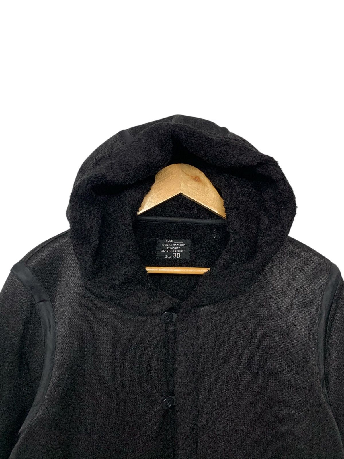 Schott Rare Schott X Beams Hoodie Button Ups Acrylic Jacket Size US M / EU 48-50 / 2 - 5 Thumbnail