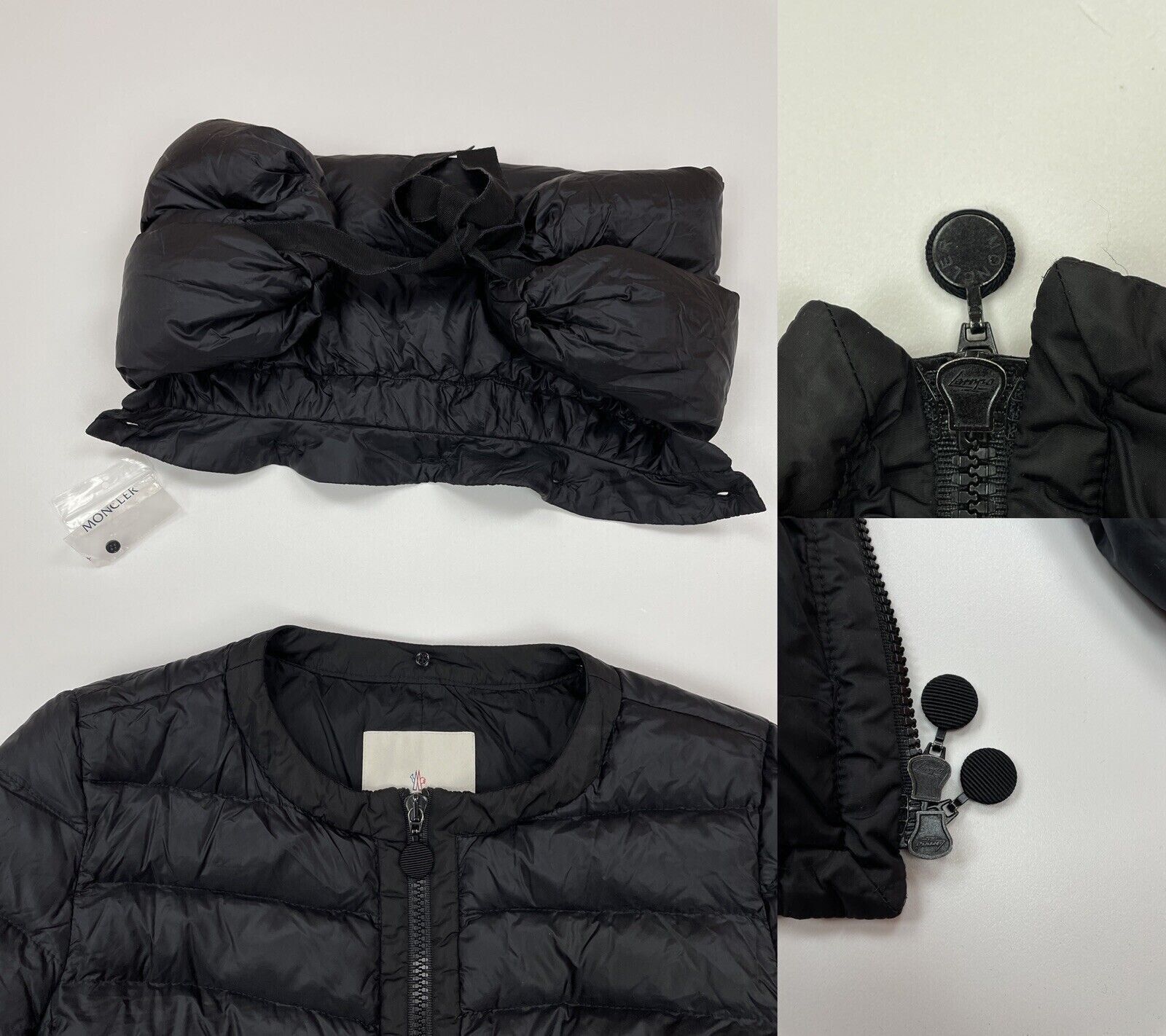 Moncler Moncler Down Jacket Women Puffer Scarf Black Size 1 Size S / US 4 / IT 40 - 5 Thumbnail