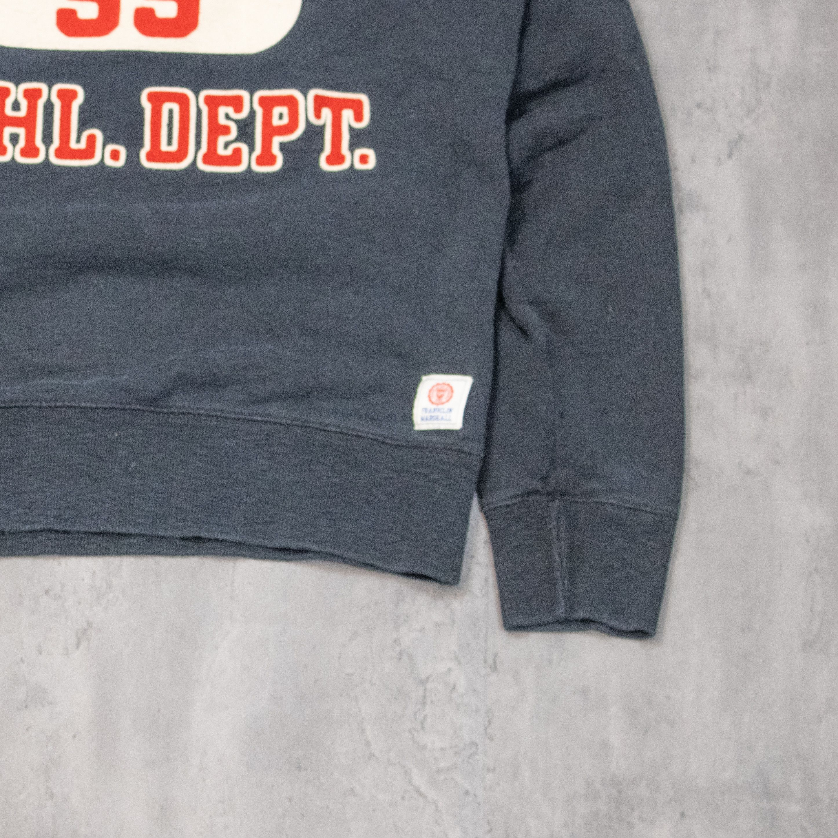 Japanese Brand Frank & Marshall University Chain Stitch Crewneck Sweater Size US M / EU 48-50 / 2 - 3 Thumbnail