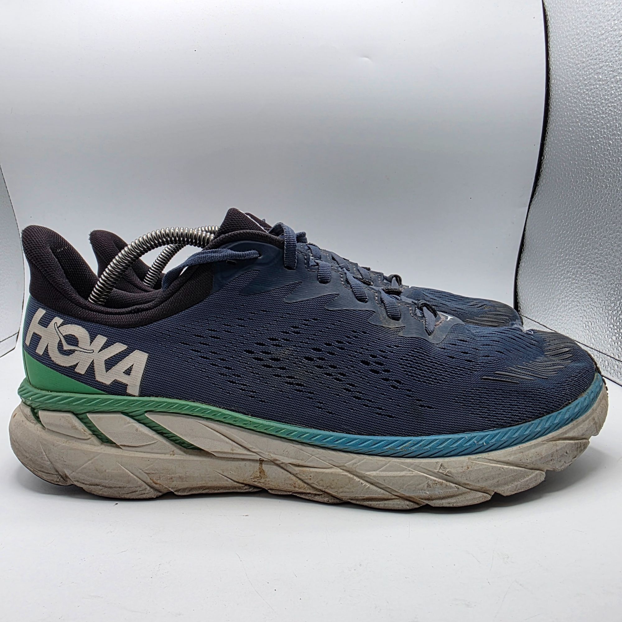 Hoka Hoka One One Mens Size 12 2E Blue Athletic Shoes Running Wal Size US 12 / EU 45 - 12 Thumbnail
