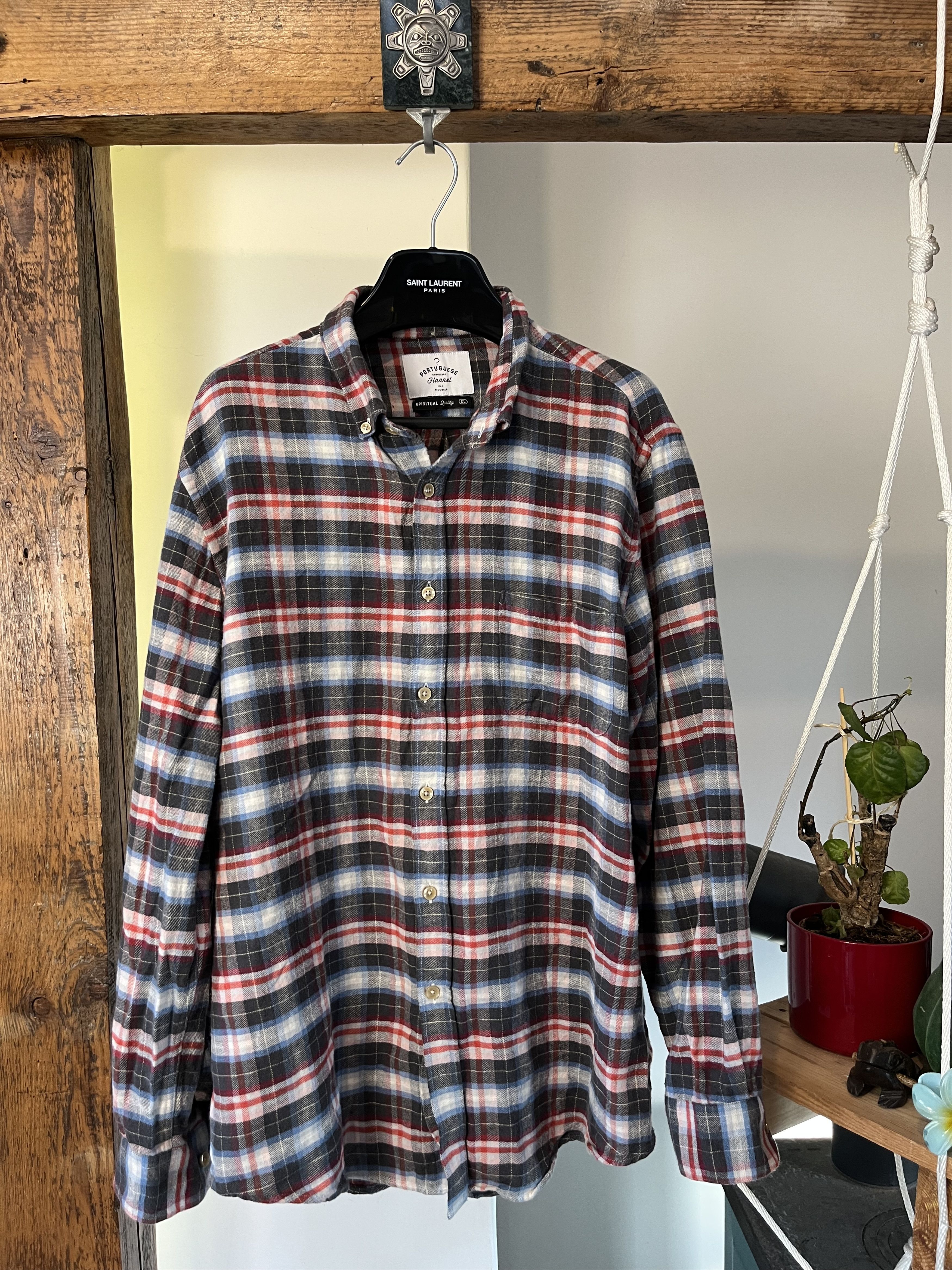 Designer × Portuguese Flannel Portuguese Flannel Spiritual Quality Checked Shirt XL Size US XL / EU 56 / 4 - 1 Thumbnail