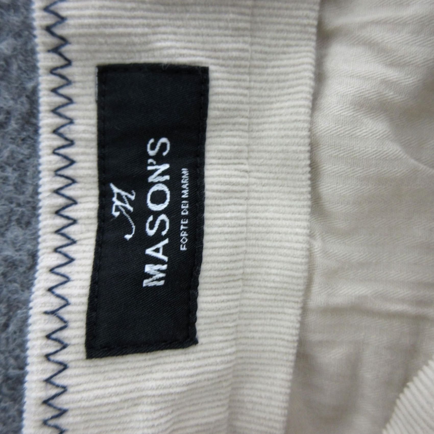 Mason's Mason's Mens Pants Beige Corduroy Chino Straight Leg 32x32 5 Pocket Casual Flat Front Zip Pocket Mens Size US 32 / EU 48 - 6 Thumbnail