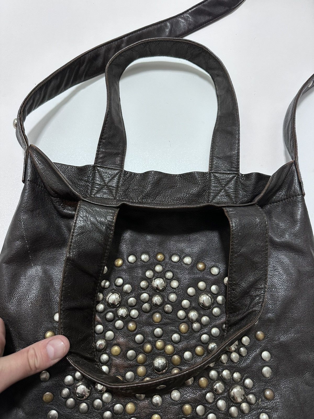 Allsaints AllSaints Leather Vintage Shopper Bag Size ONE SIZE - 6 Thumbnail