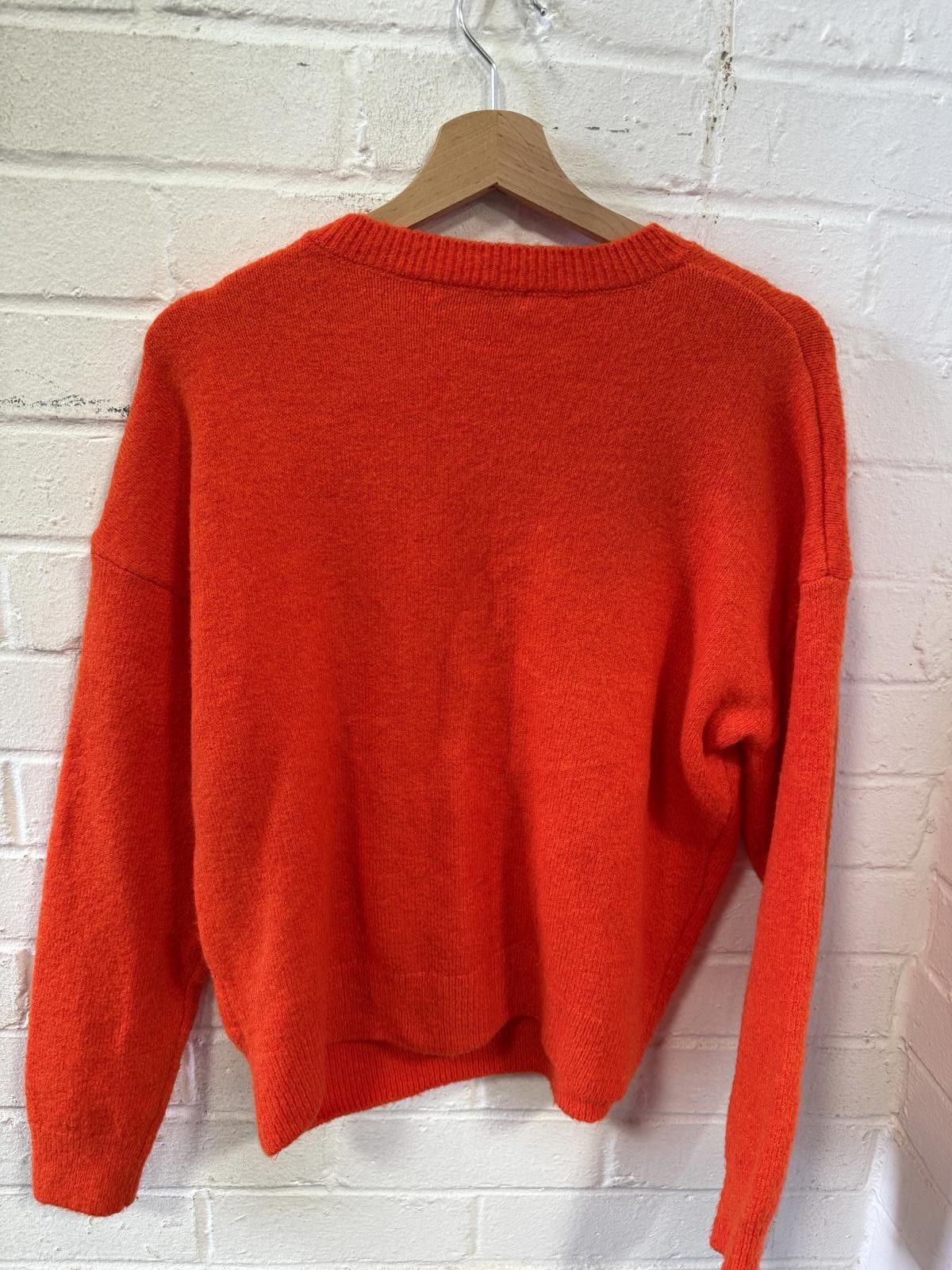 NEXT Next Vibrant Red Knitted Sweater Size M / US 6-8 / IT 42-44 - 4 Thumbnail