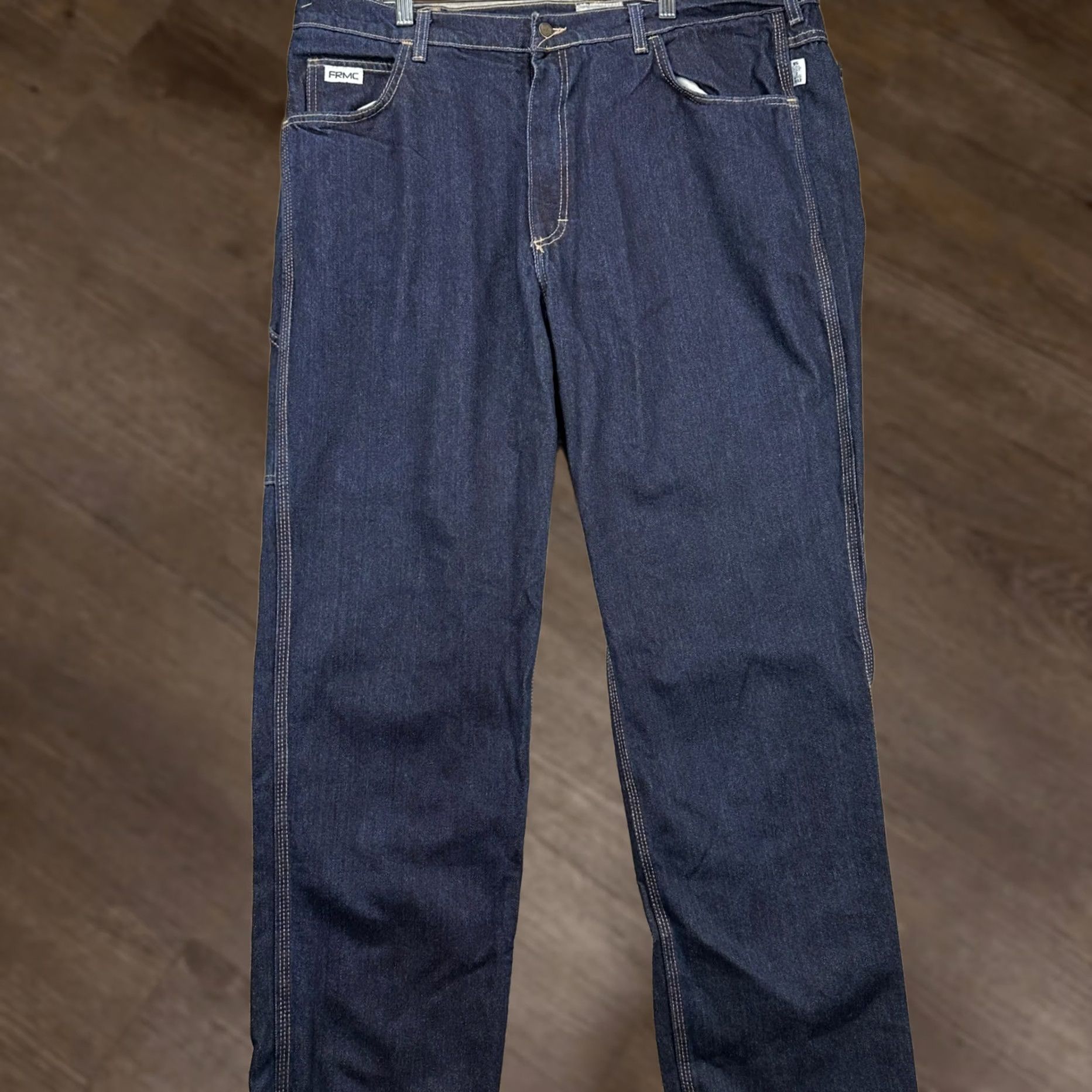 Denime Tyndale Jeans Carpenter Mens 42X34 Dark Wash Arc Rated Flame Resistant Denim NEW Size US 42 / EU 58 - 1 Thumbnail