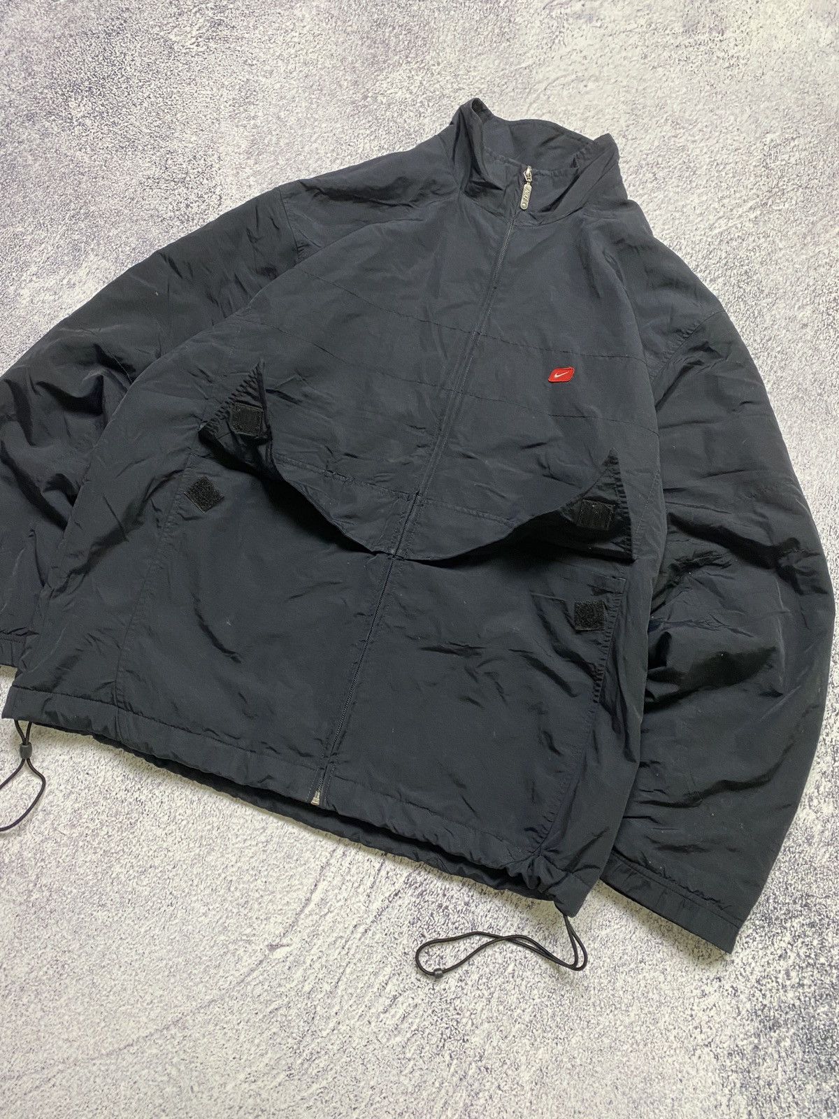 Nike × Vintage Vintage Nike Athletic Logo Swoosh Nylon Jacket Y2k Size US L / EU 52-54 / 3 - 7 Thumbnail