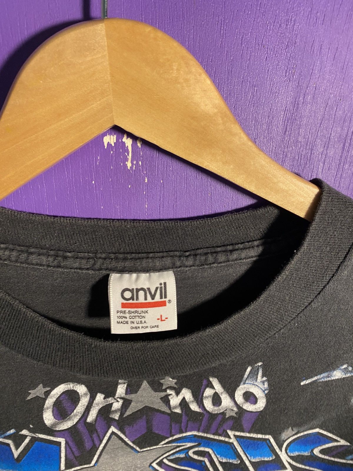 Vintage 90s Orlando magic shattered backboard t-shirt