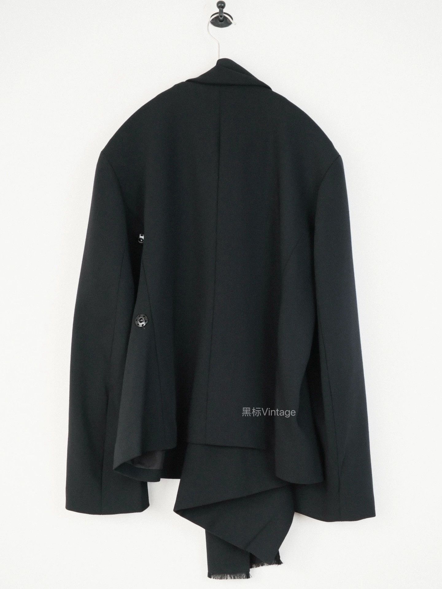 Yohji Yamamoto Yohji Yamamoto 18AW Vintage Scarf Collar Jacket Women's Size L / US 10 / IT 46 - 3 Thumbnail