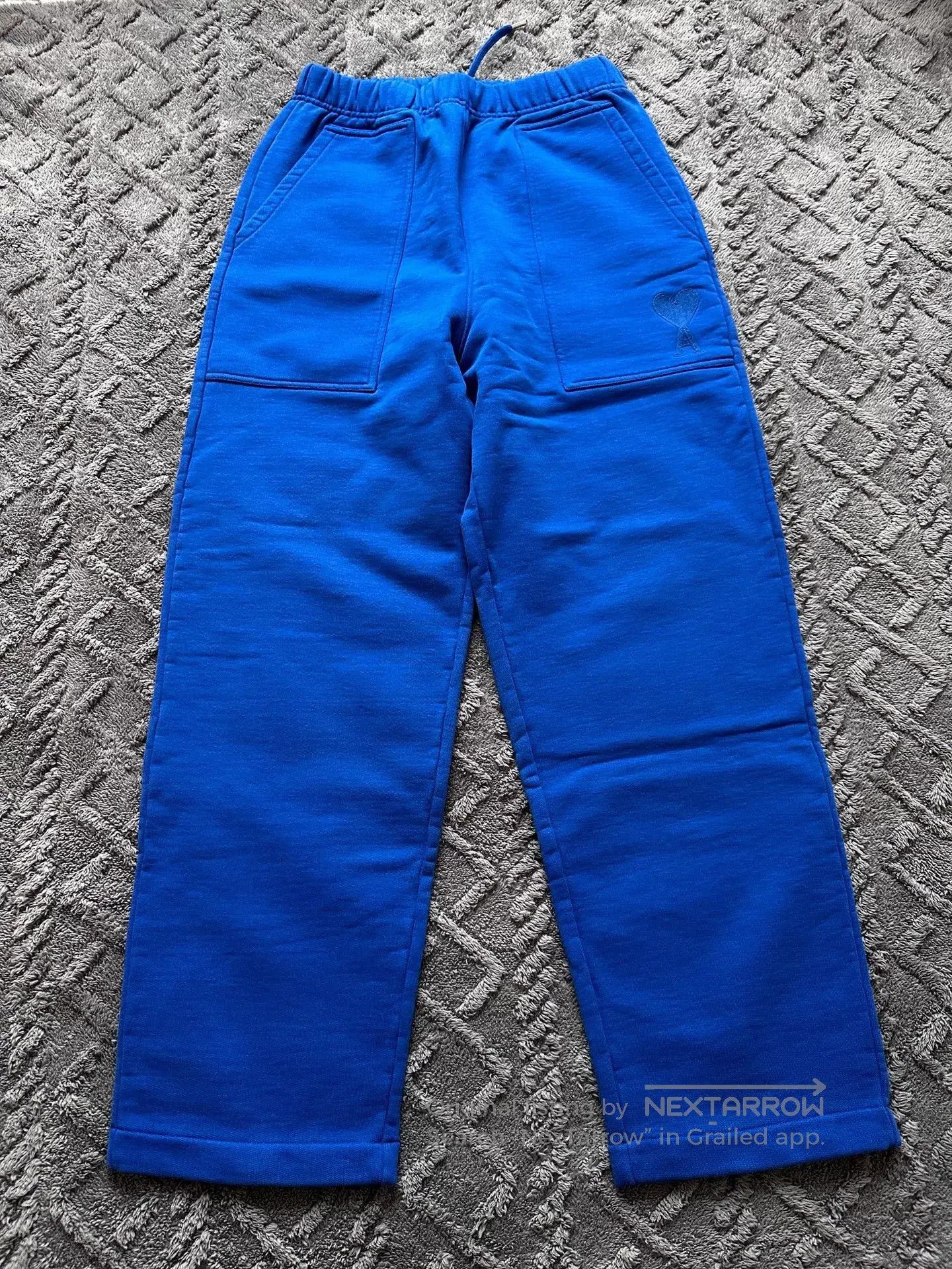 AMI AMI Paris Blue Wide-Leg Trousers. Size US 30 / EU 46 - 1 Thumbnail