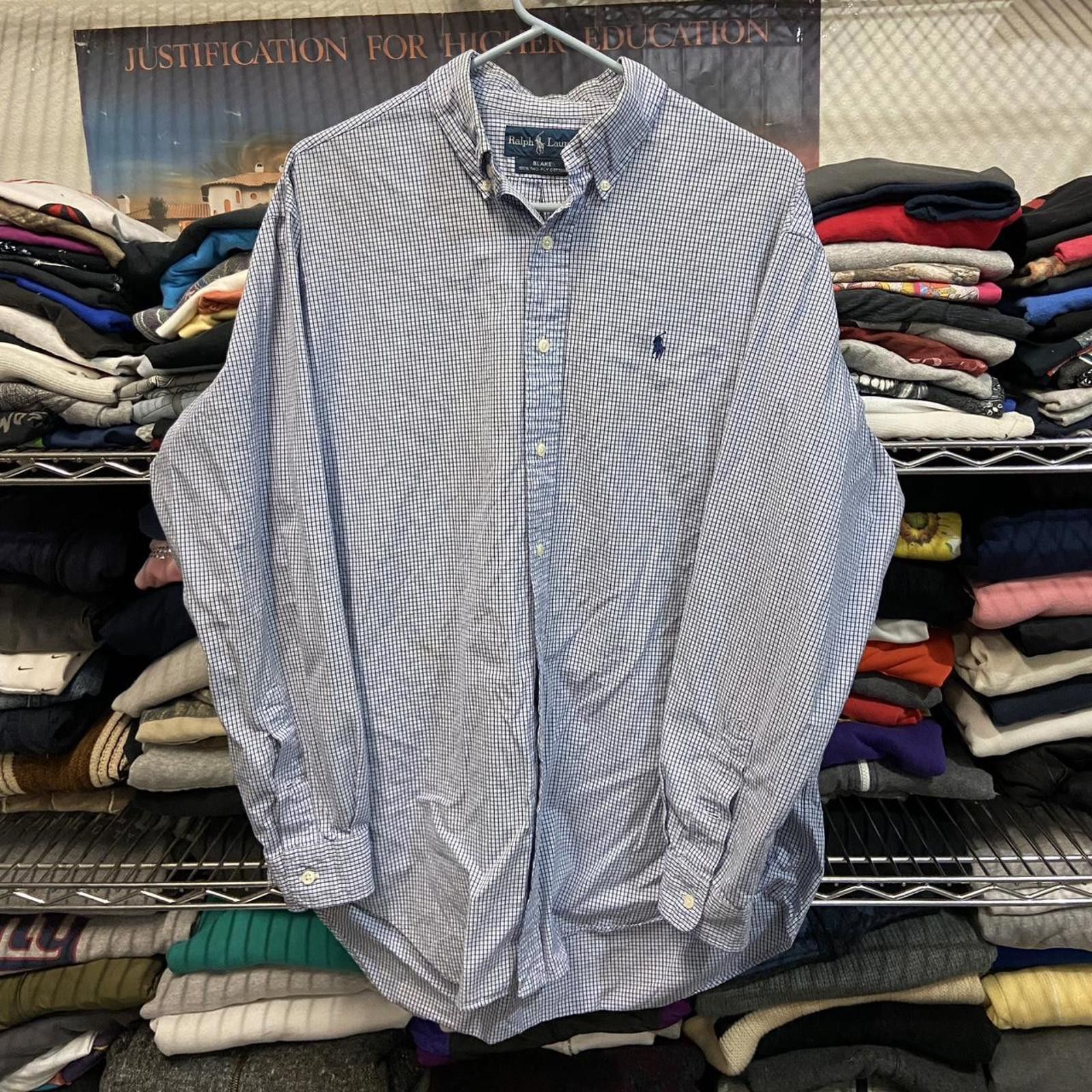 Polo Ralph Lauren Polo Ralph Lauren Grid Button up Long Sleeve Shirt M fits L Size US L / EU 52-54 / 3 - 1 Thumbnail