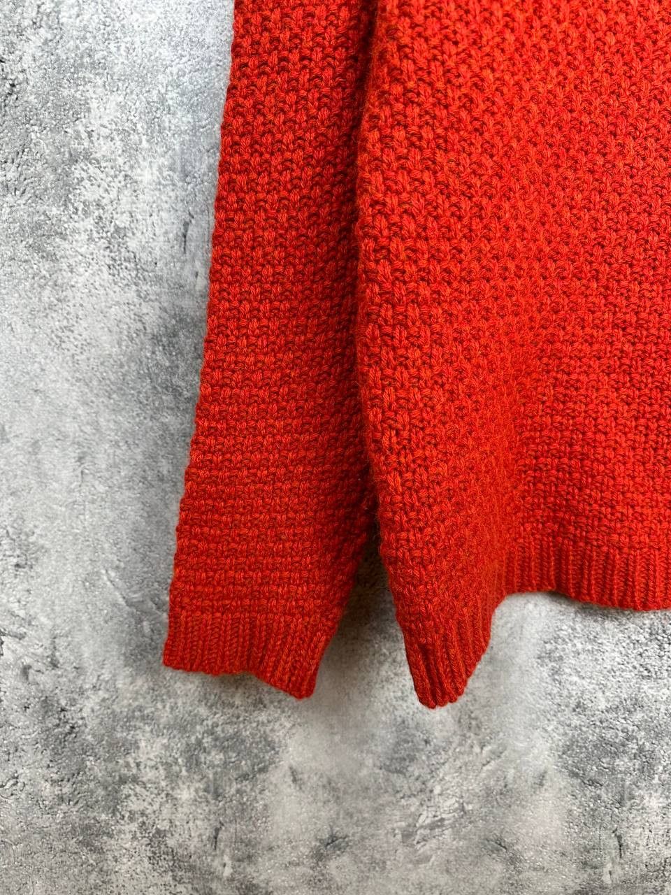 Homecore Homecore 100% Wool Chunky Knit Sweater Red Made in Portugal Size L / US 10 / IT 46 - 6 Thumbnail