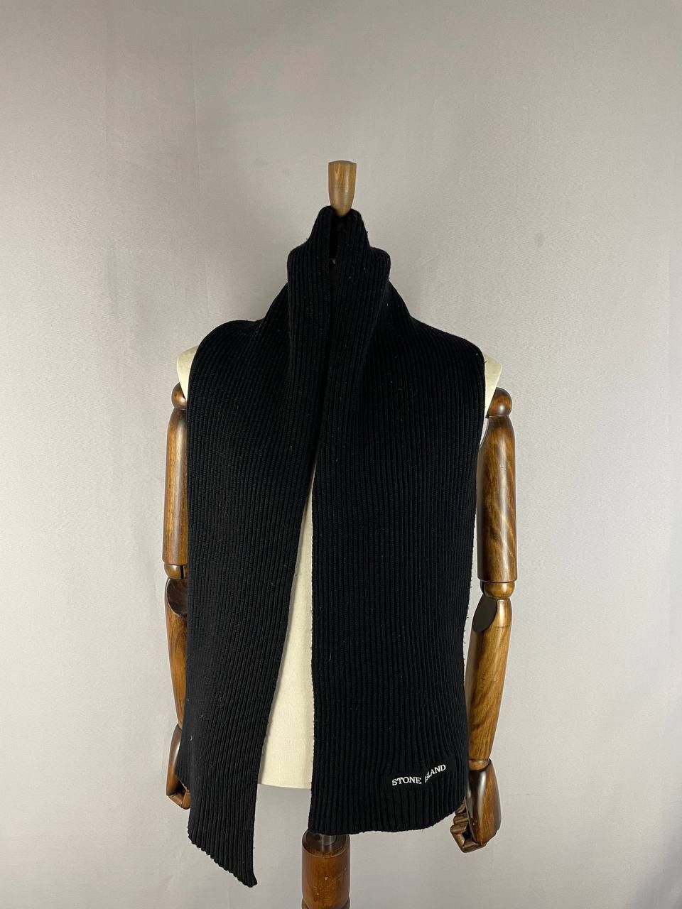 Stone Island Scarf Wool Black
