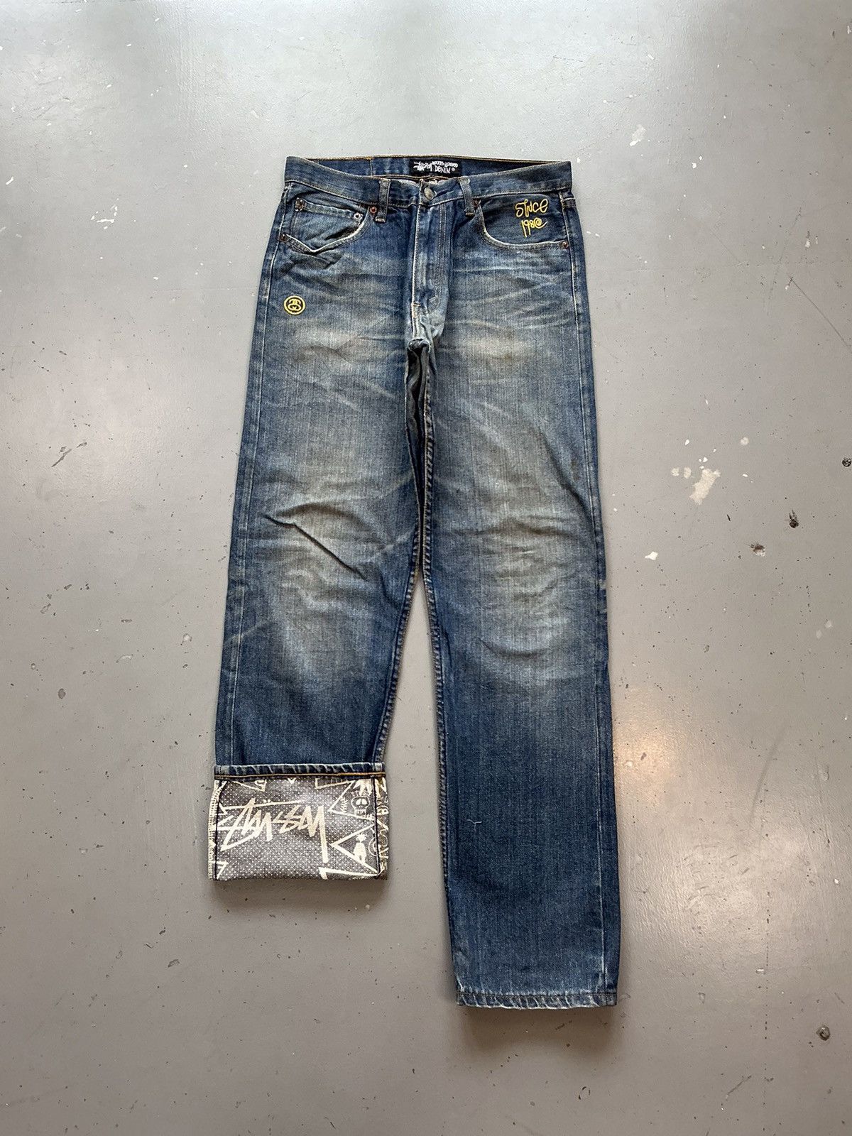 Levi's × Stussy × Vintage Vintage Stussy x Levi’s Strauss & co embroidered denim Size US 30 / EU 46 - 2 Thumbnail