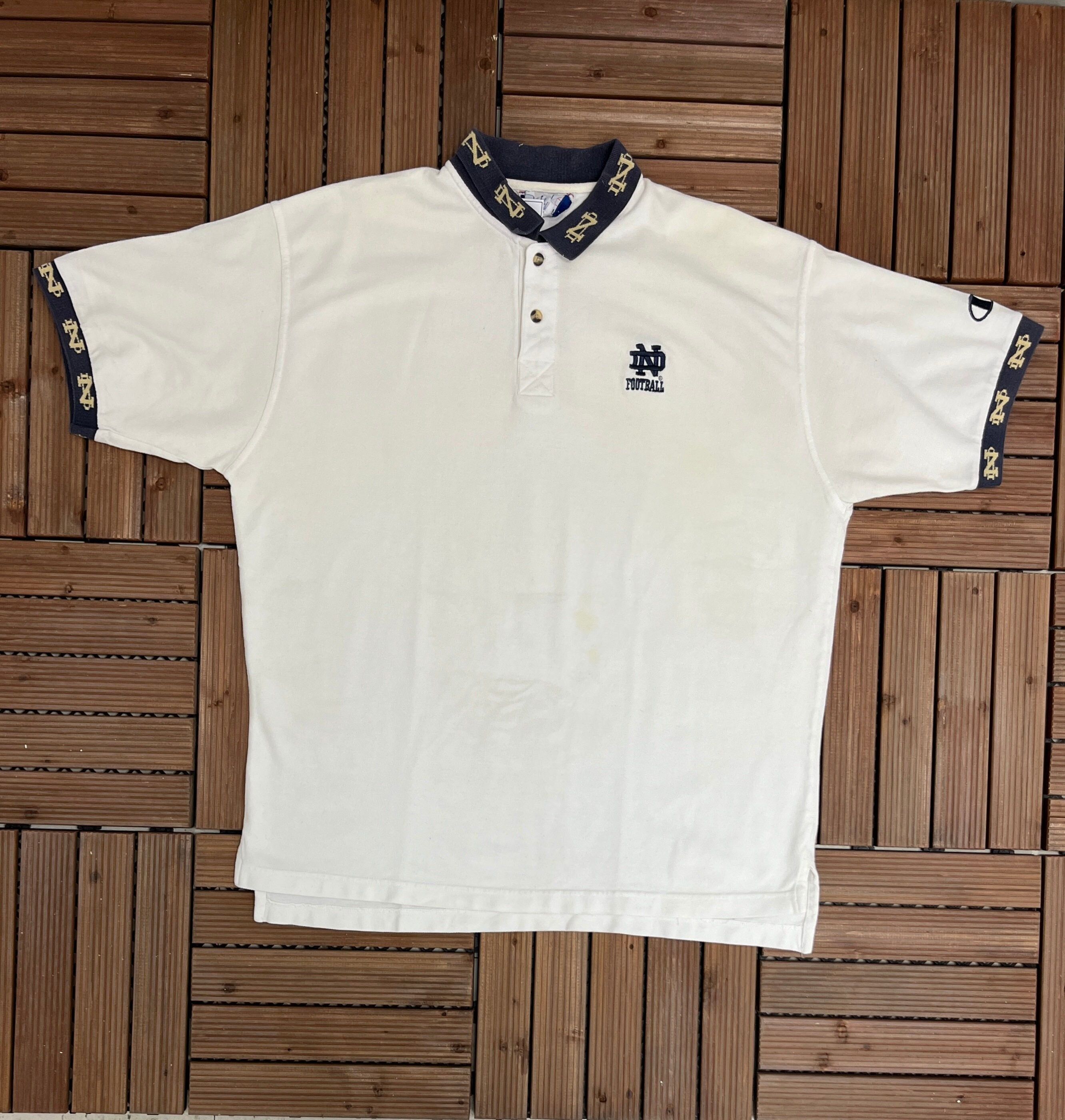Champion Notre Dame Fighting Irish Football Vintage Collared Tee Size US XXL / EU 58 / 5 - 1 Thumbnail