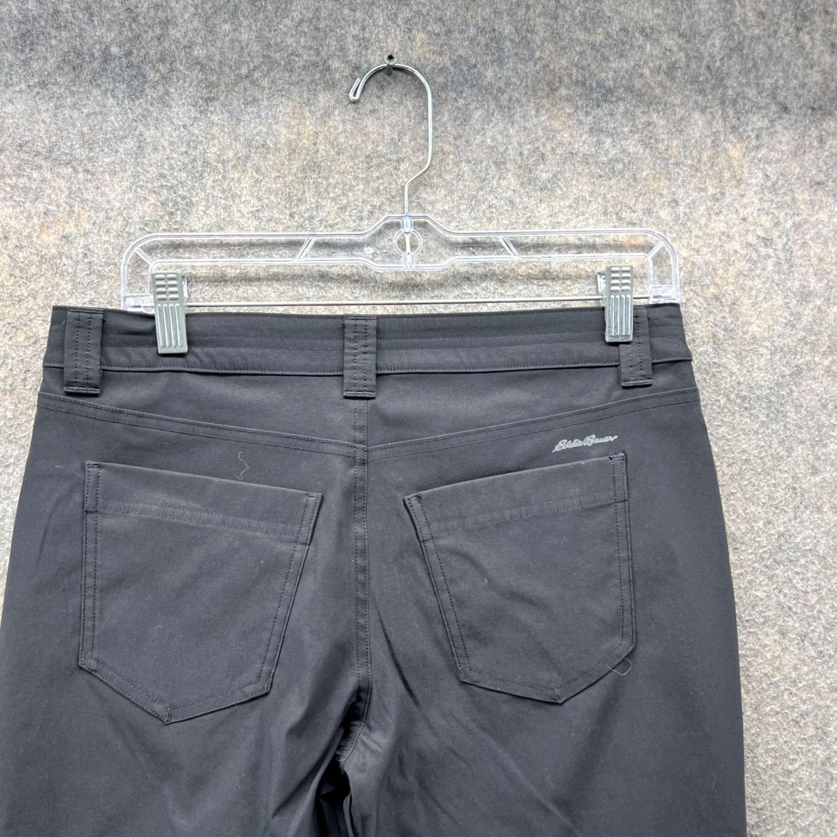 Eddie Bauer Eddie Bauer Pants Women 6 Black Chino Flat Front Nylon Casual Spandex Size 28" / US 6 / IT 42 - 5 Thumbnail