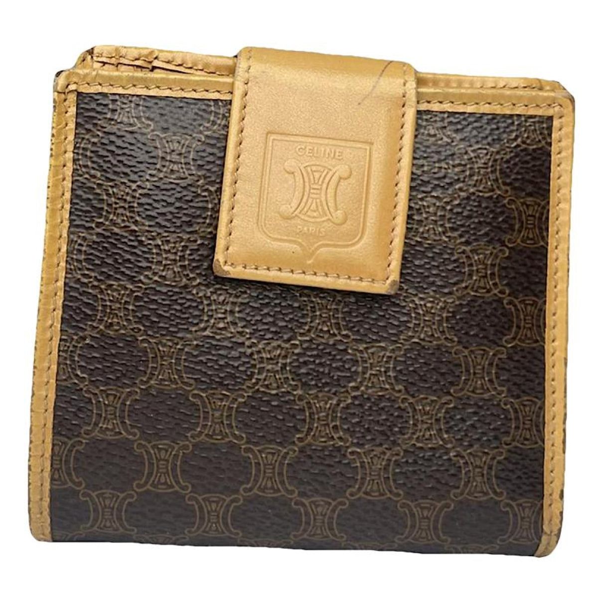 Celine Triomphe Brown Leather Wallet Size ONE SIZE - 1 Thumbnail