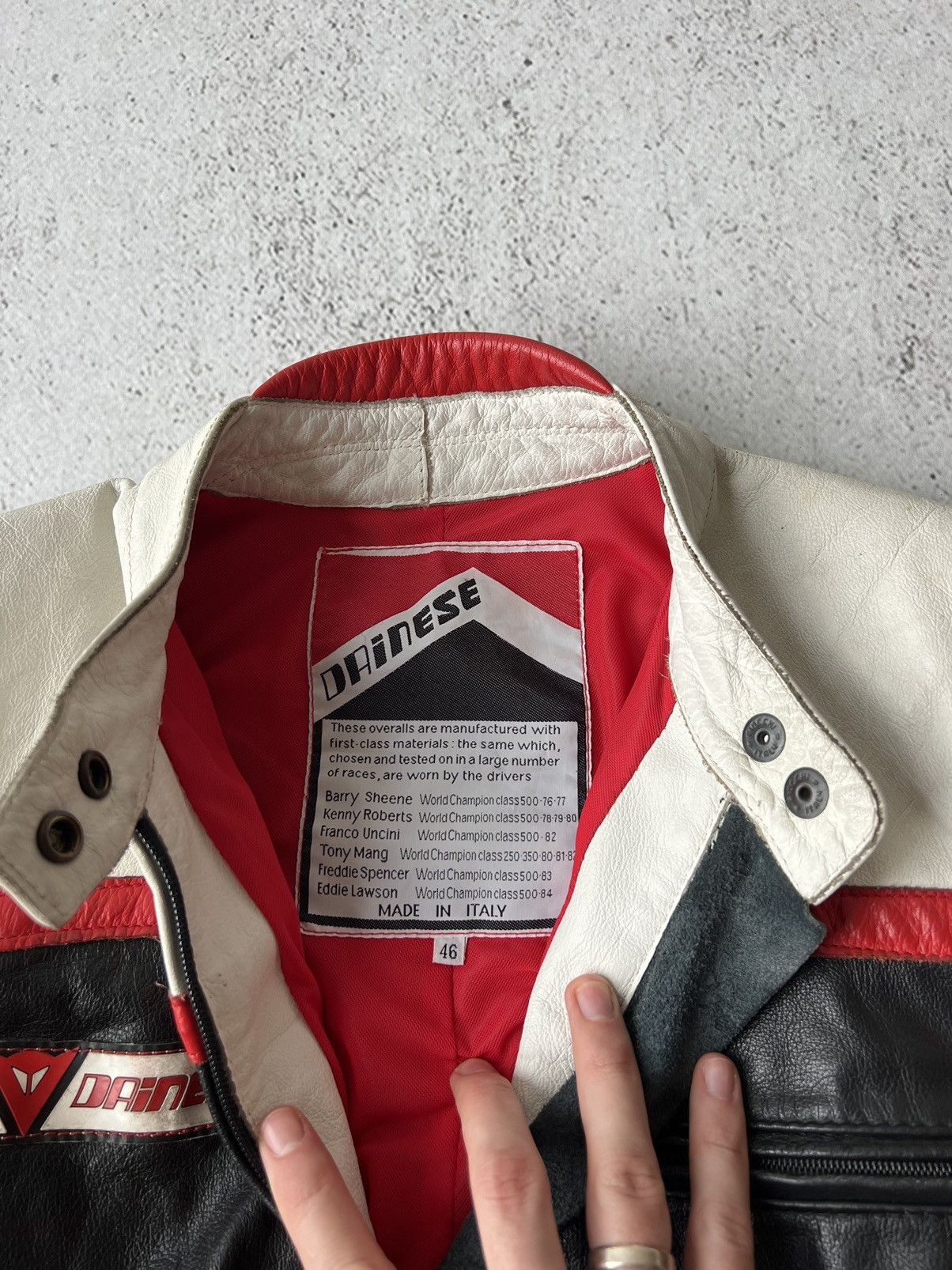 Dainese × Honda × Marlboro Dainese Vintage First Class Leather Motor Suit Jacket, Pants Size S / US 4 / IT 40 - 13 Thumbnail