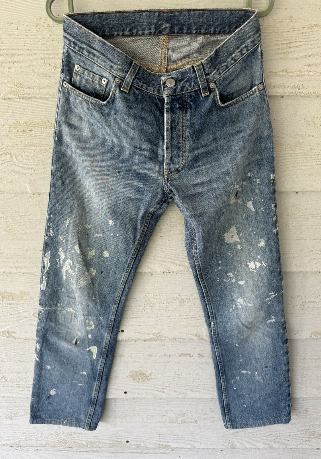 Helmut Lang 🔥RARE🔥VINTAGE HELMUT LANG PAINTER JEANS 1998 CLASSIC CUT Size US 29 - 2 Thumbnail