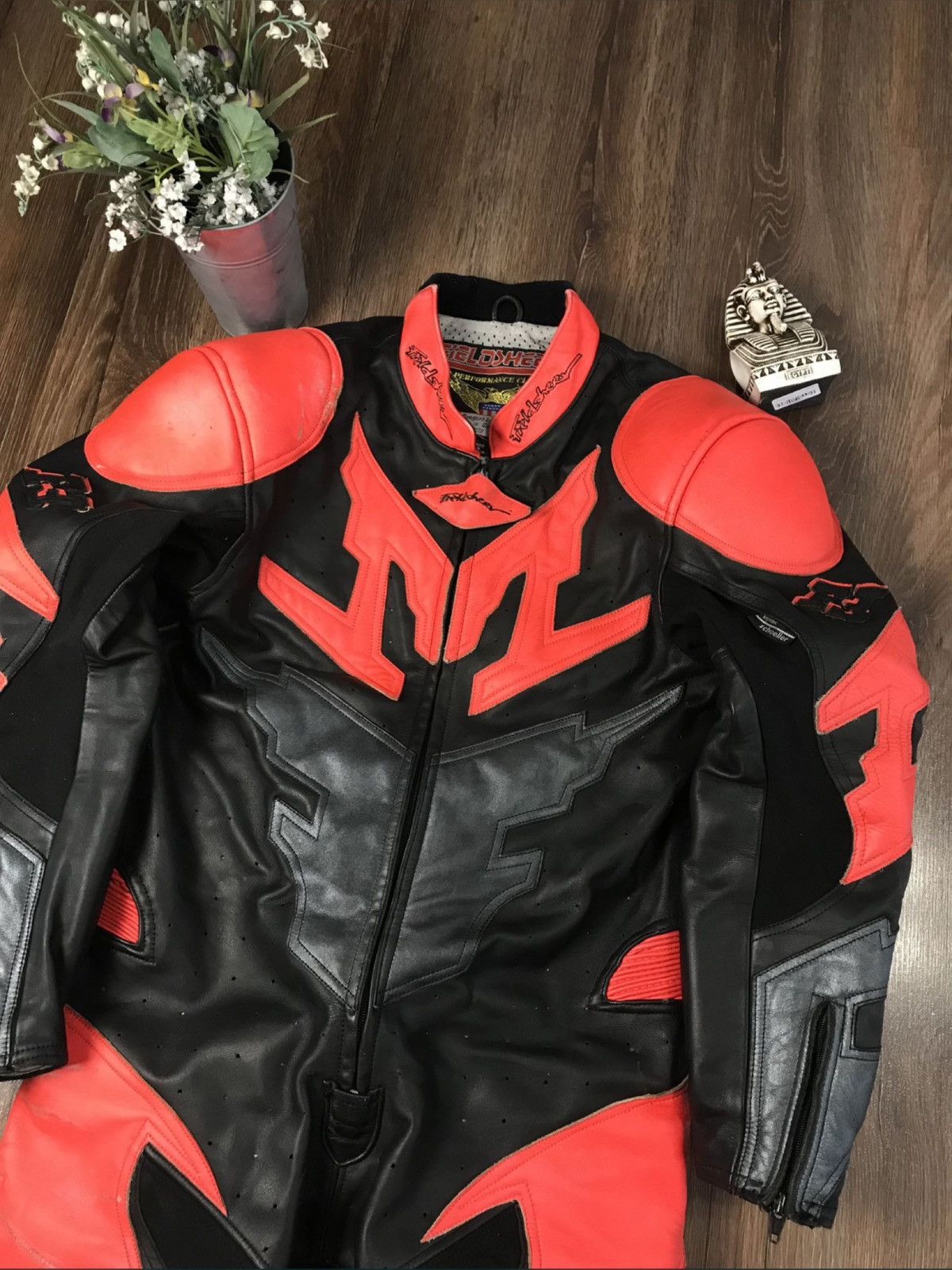 Other Vintage Leather Moto suit Fieldsheer Korean Size US L / EU 52-54 / 3 - 4 Thumbnail