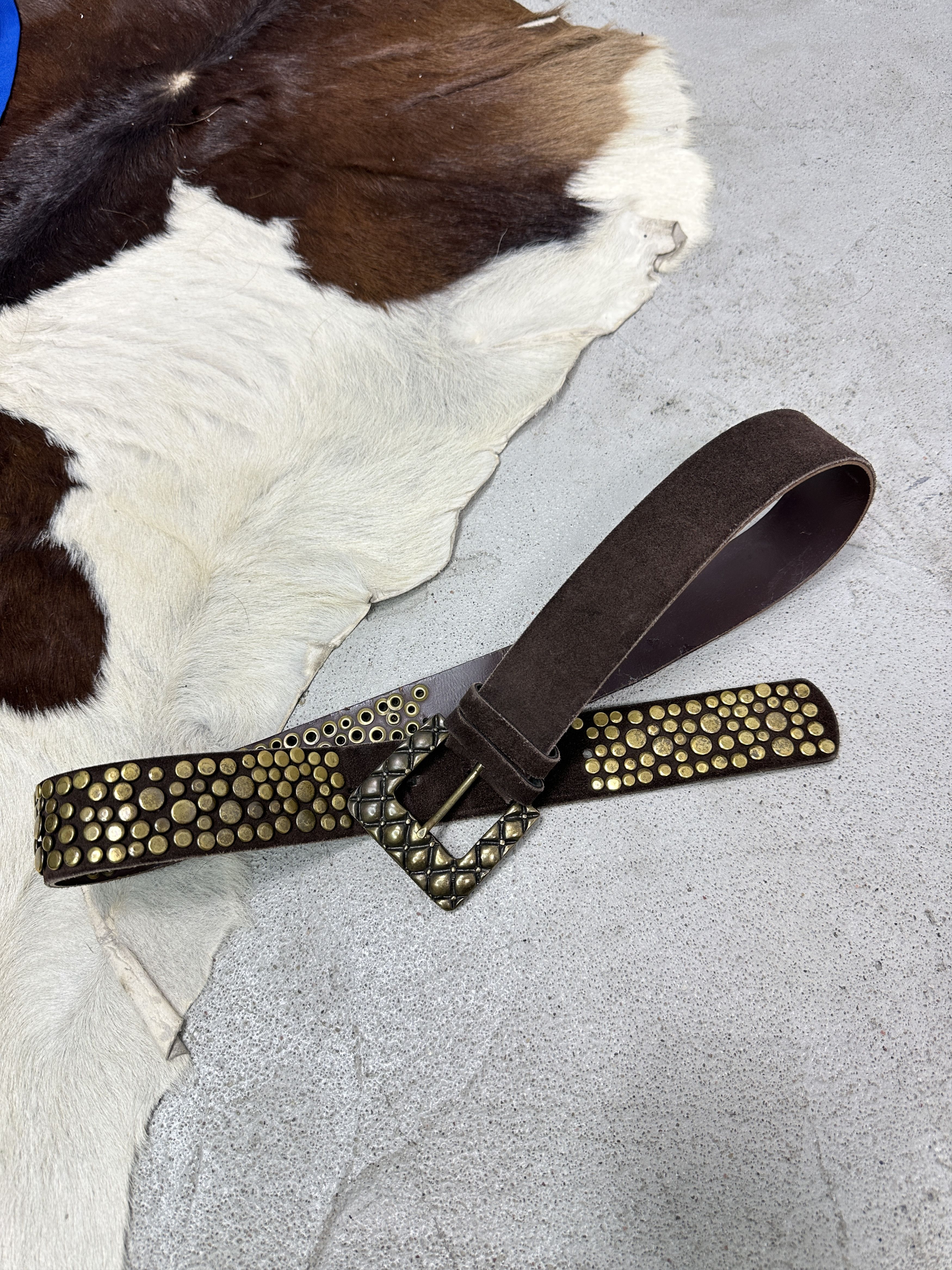 Vintage Vintage Avant Garde Grunge Studded Belt Y2K Size ONE SIZE - 2 Thumbnail
