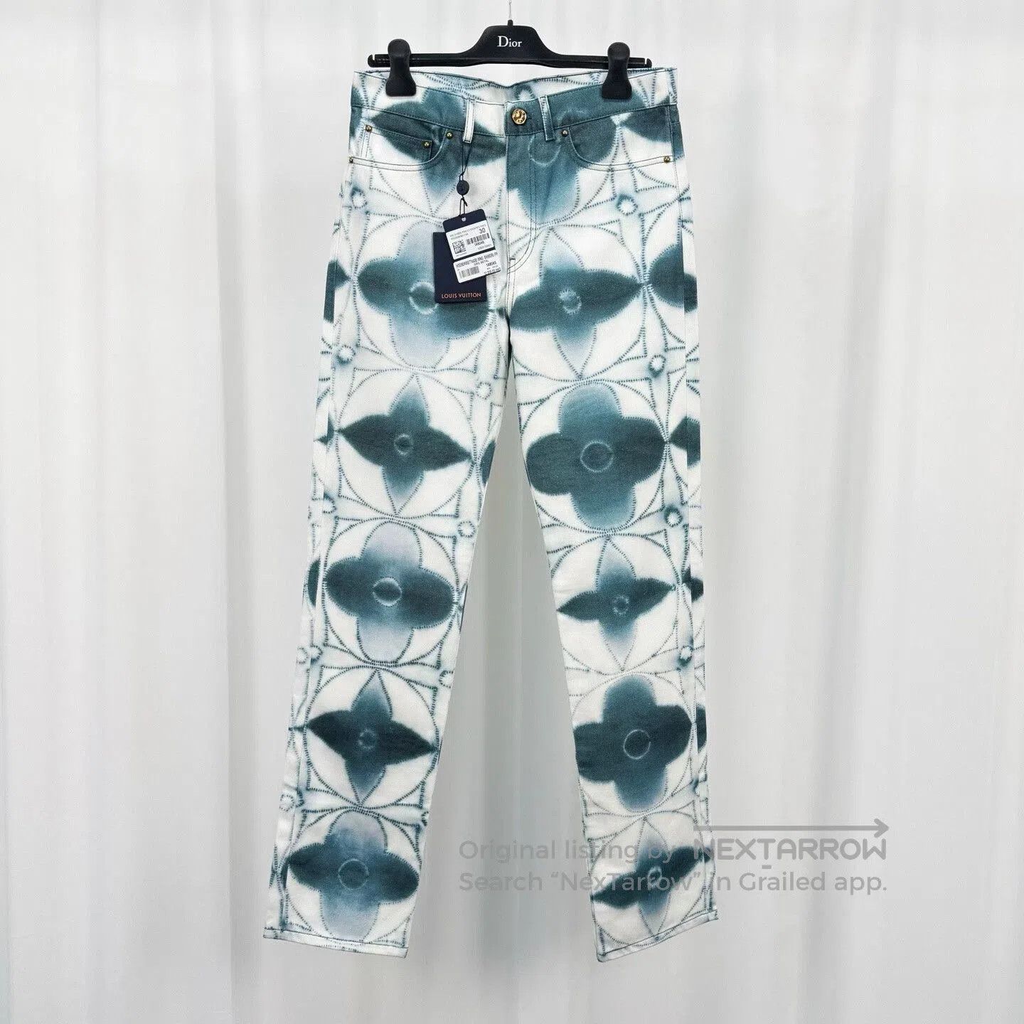 Louis Vuitton louis vuitton watercolor patterned denim pants. Size US 30 / EU 46 - 1 Thumbnail